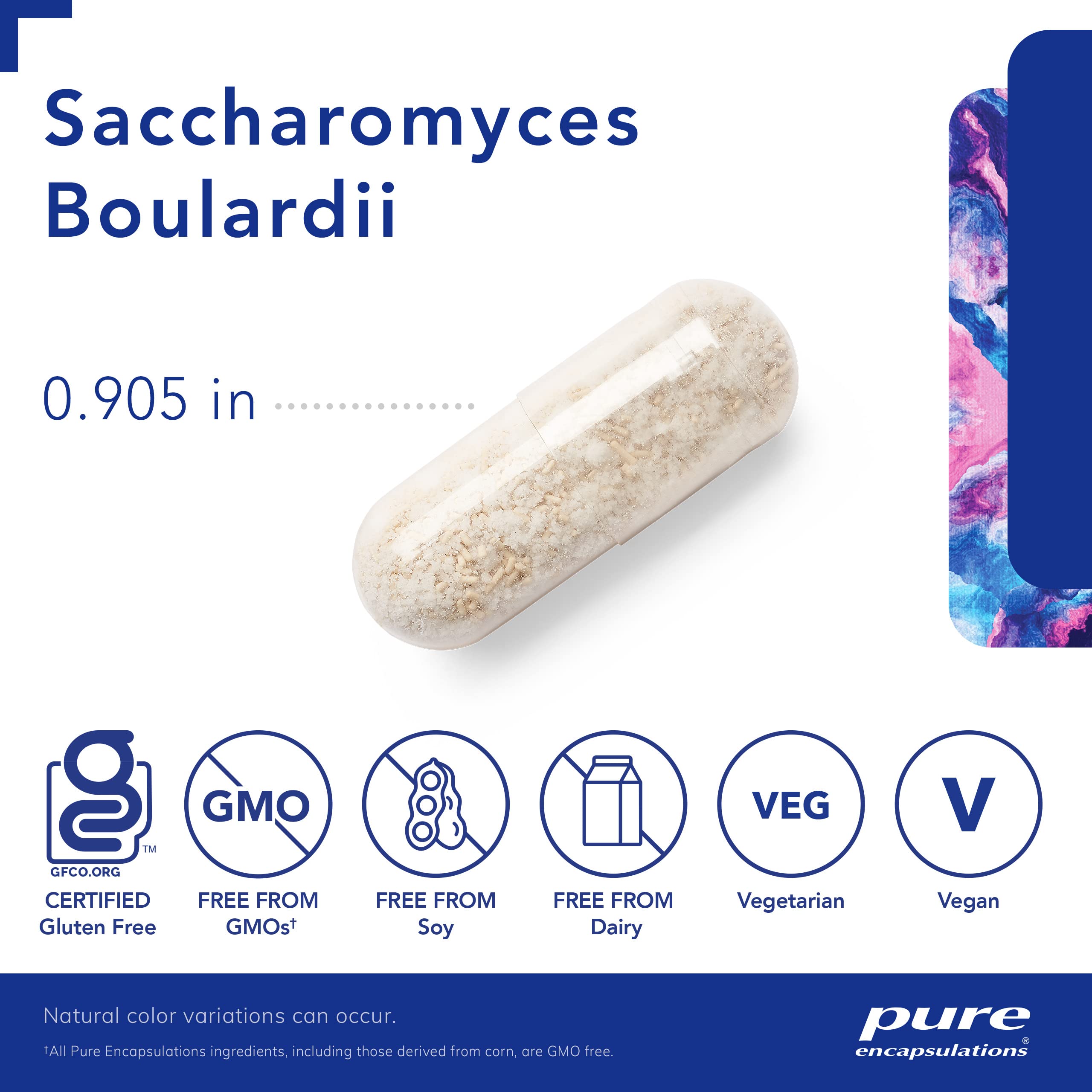 Foto 4 pulgar | Suplemento Pure Encapsulations Saccharomyces Boulardii 60 Cápsulas - Venta Internacional.
