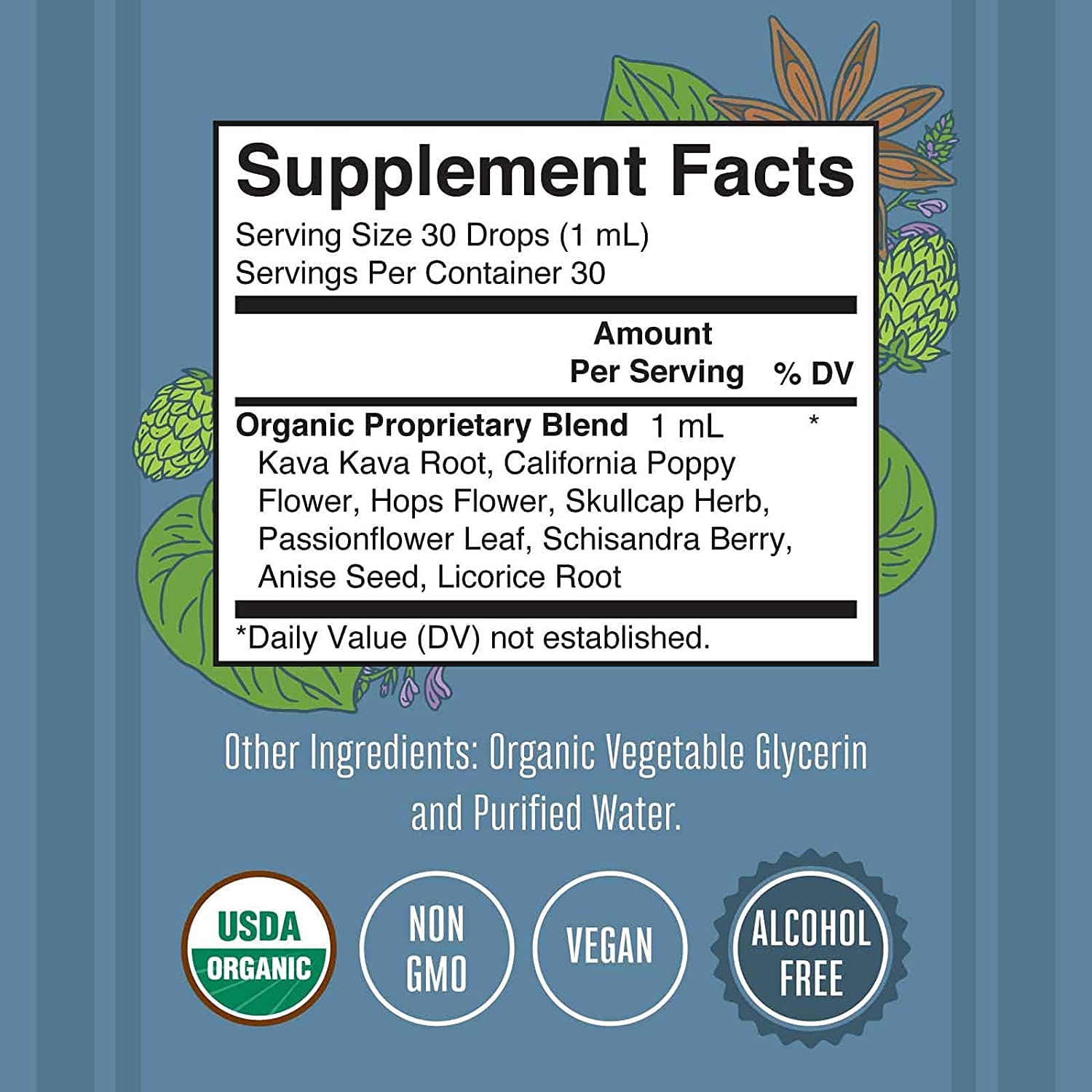Foto 3 pulgar | Suplemento Herbal Drop Maryruth Organics Calmness 30 Porciones - Venta Internacional.