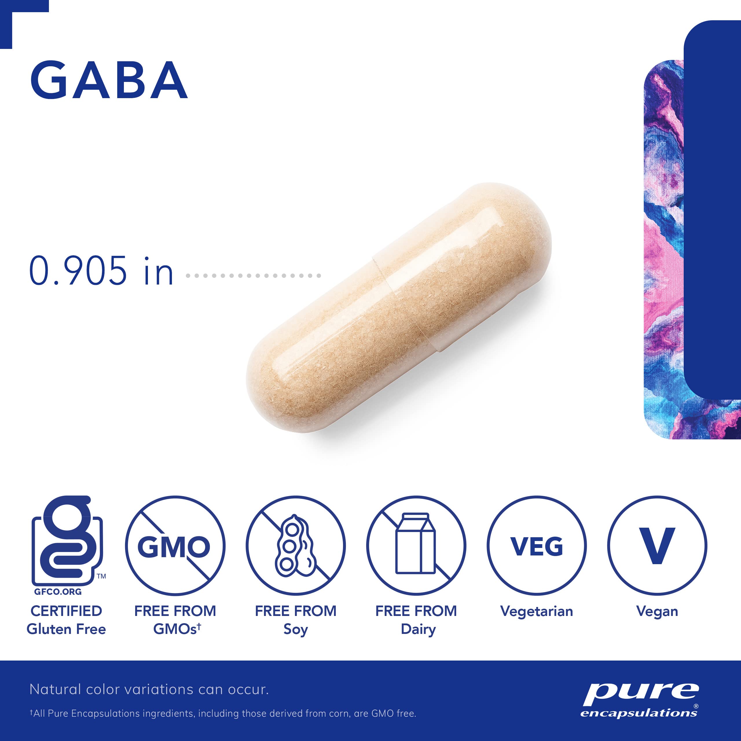 Foto 4 pulgar | Suplemento Pure Encapsulations Gaba 120 Cápsulas - Venta Internacional.