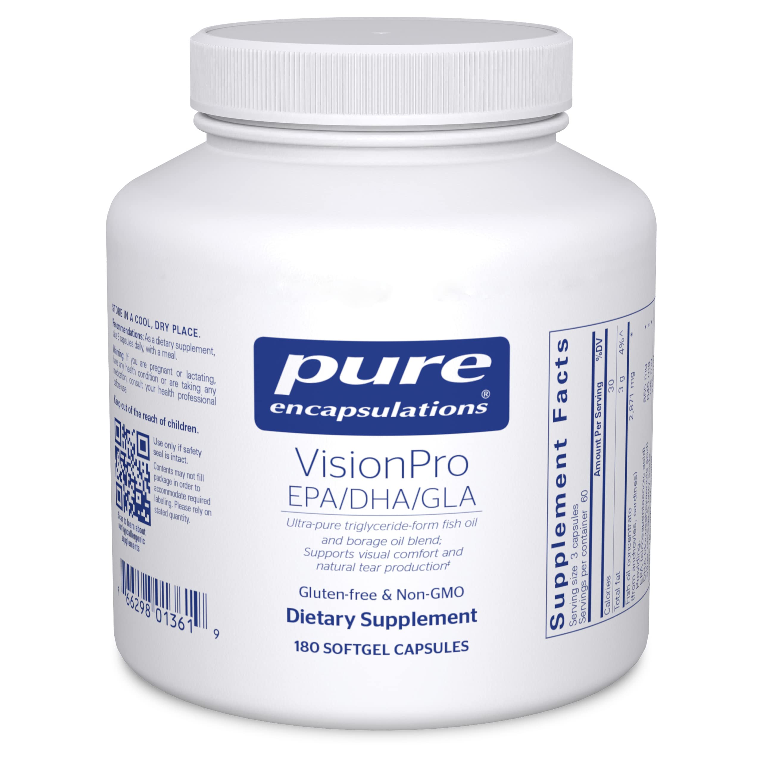Foto 2 pulgar | Suplemento Pure Encapsulations Visionpro Epa/dha/gla 180 Cápsulas - Venta Internacional.