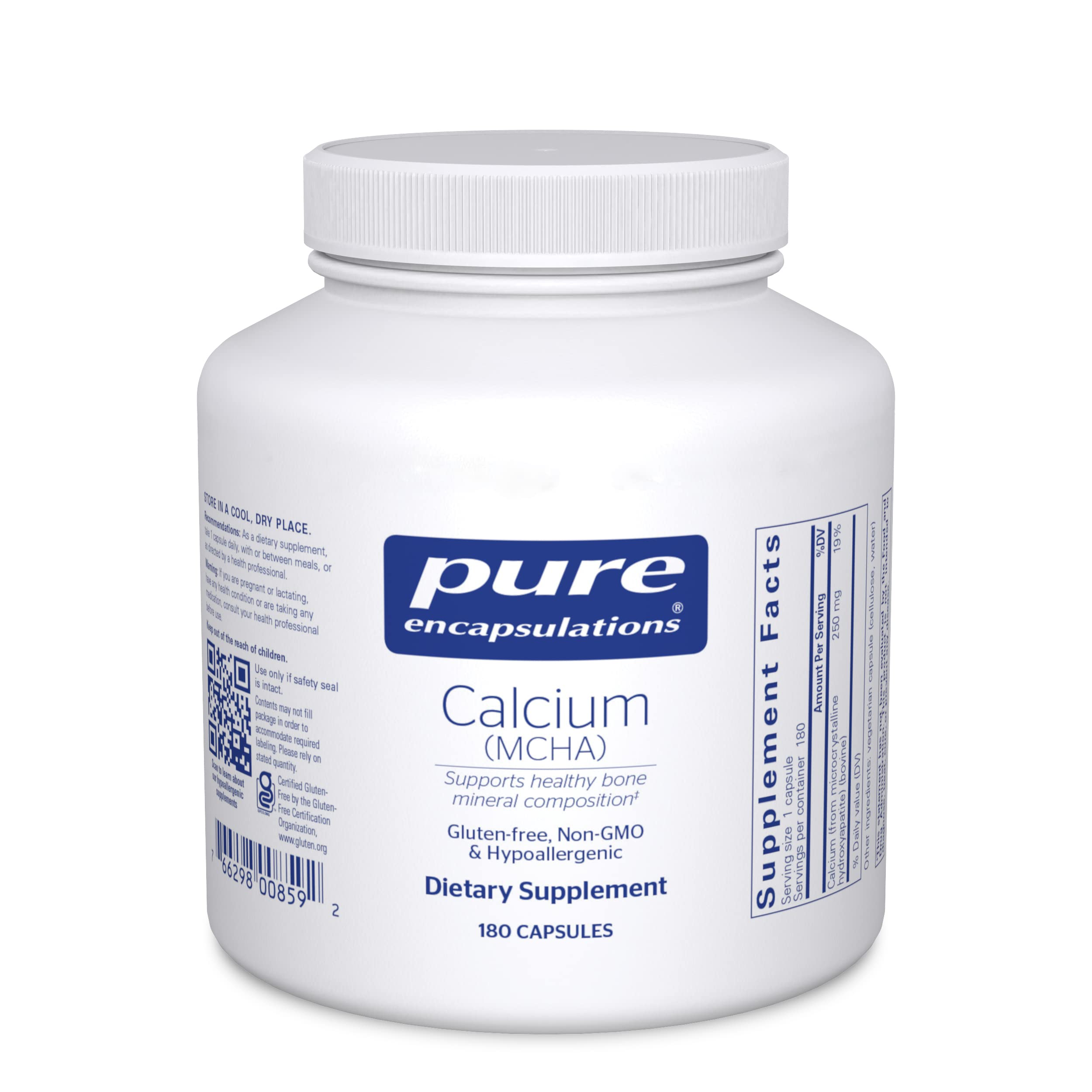 Foto 2 pulgar | Suplemento Pure Encapsulations Calcium Mcha 180 Cápsulas - Venta Internacional.