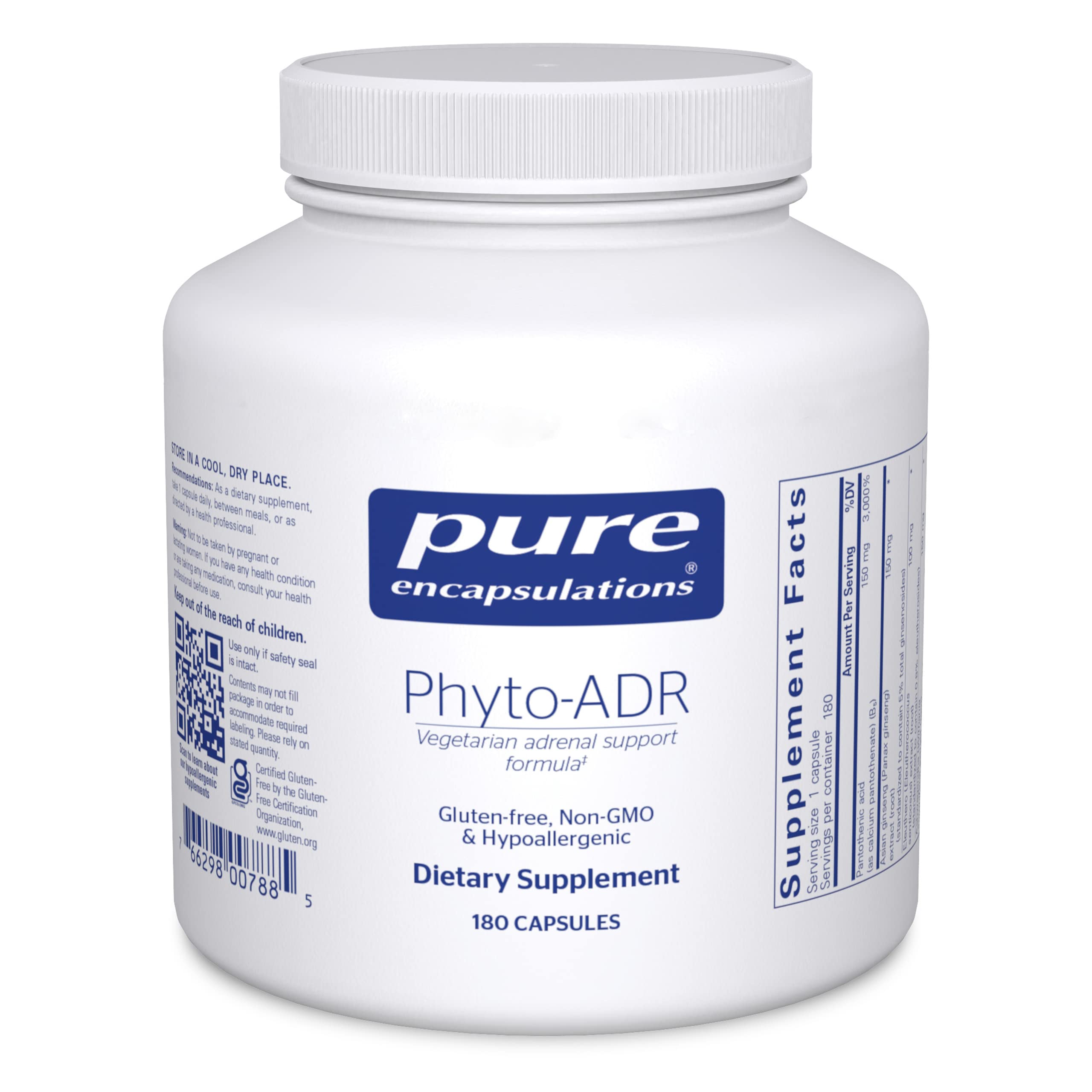 Foto 2 pulgar | Suplemento Pure Encapsulations Phyto-adr 180 Cápsulas - Venta Internacional.