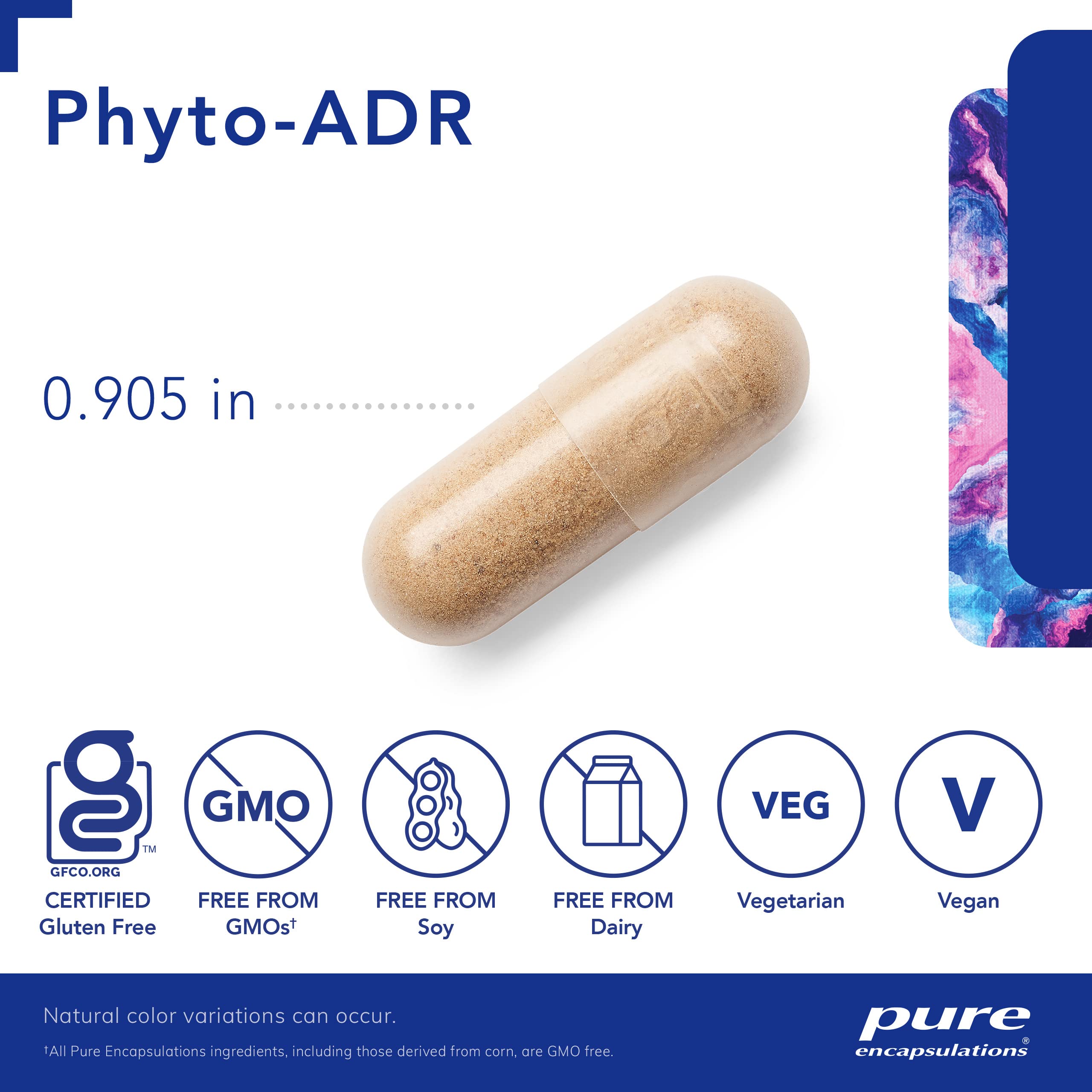 Foto 4 pulgar | Suplemento Pure Encapsulations Phyto-adr 180 Cápsulas - Venta Internacional.