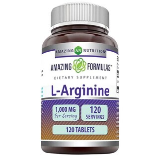 Foto 1 | Amazing Formulas L-arginine Rendimiento Deportivo Función Erectil Salud Cardiovascular 250 Cápsulas