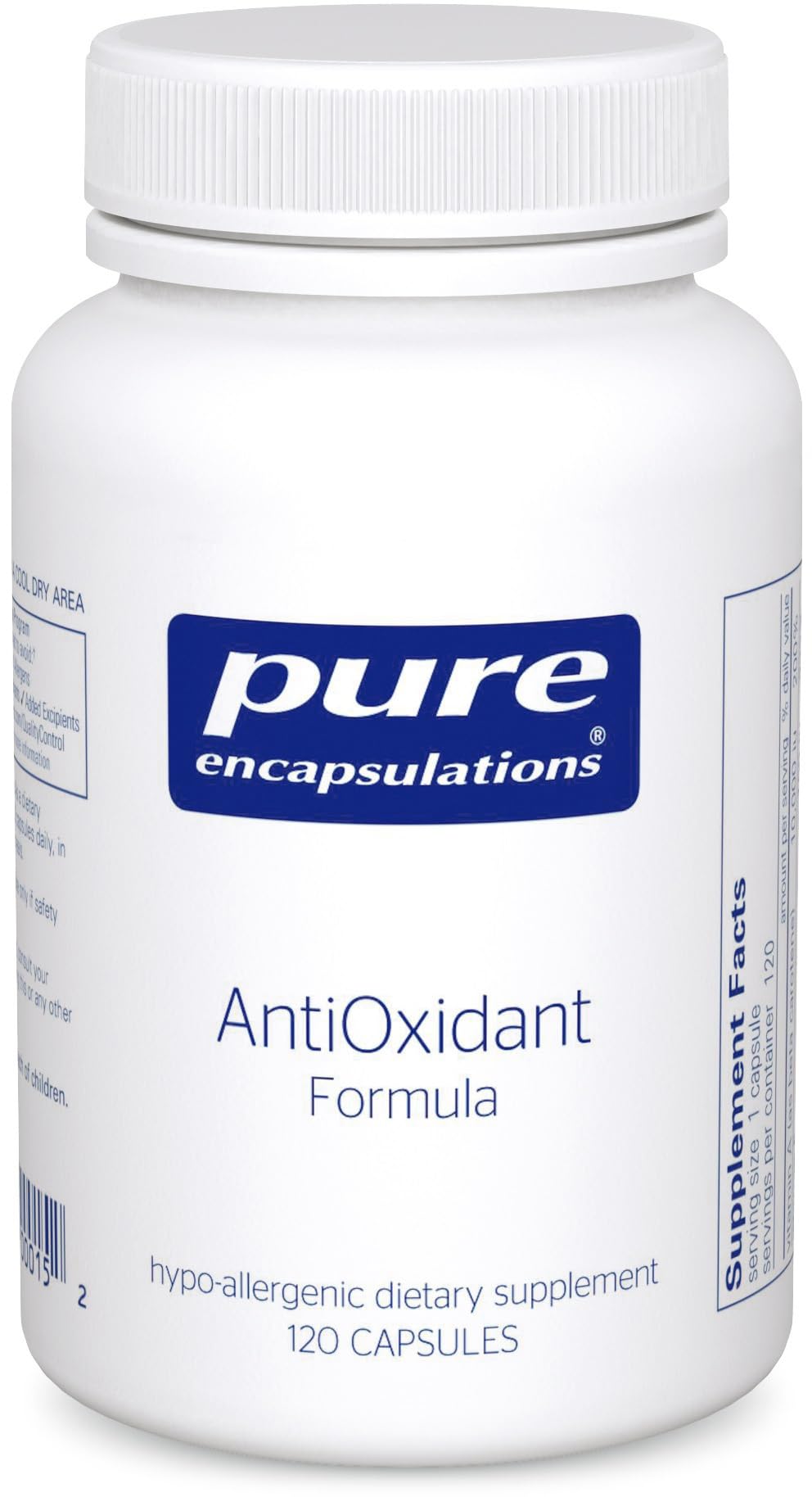 Foto 2 pulgar | Fórmula Antioxidante Supplement Pure Encapsulations 120 Cápsulas - Venta Internacional.
