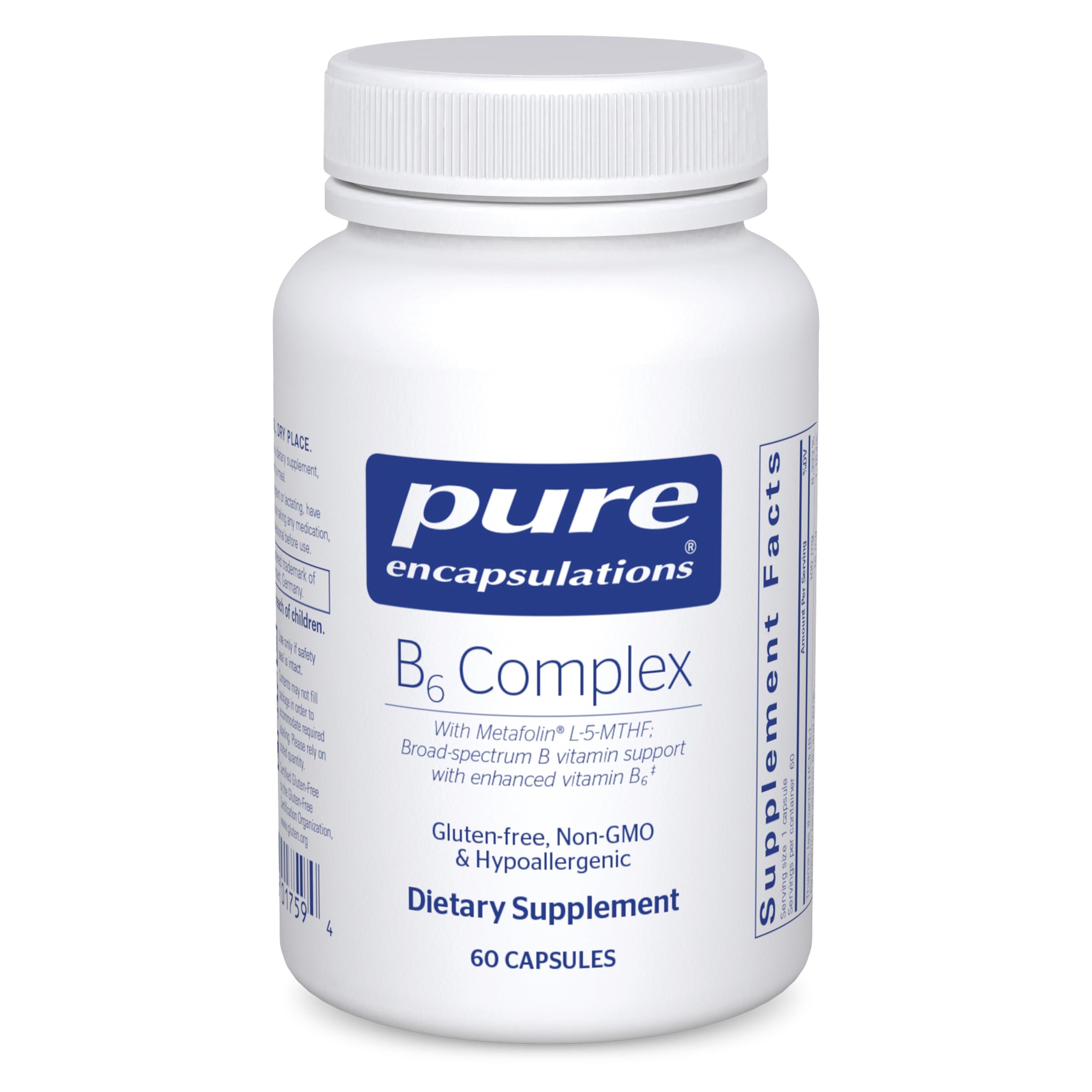 Suplemento Pure Encapsulations B6 Complex 60 Cápsulas Venta Internacional