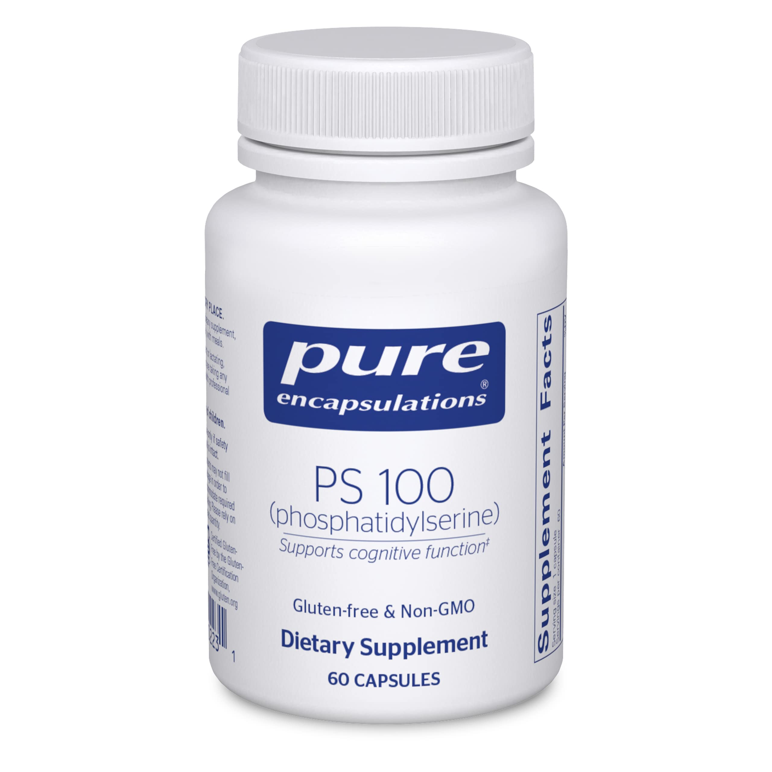 Suplemento Pure Encapsulations Ps 100 Fosfatidilserina 60 Cápsulas - Venta Internacional.