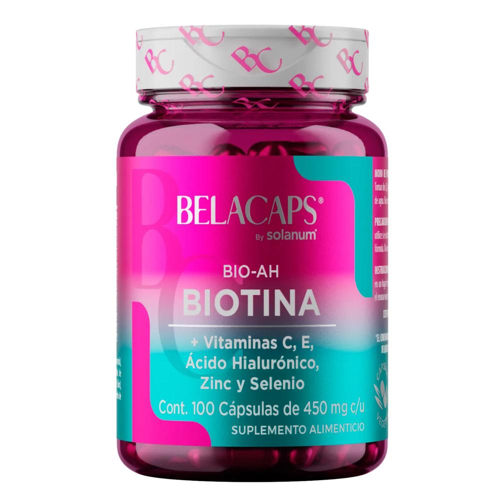Foto 1 | Biotina Y Ácido Hialurónico 100 Caps Solanum
