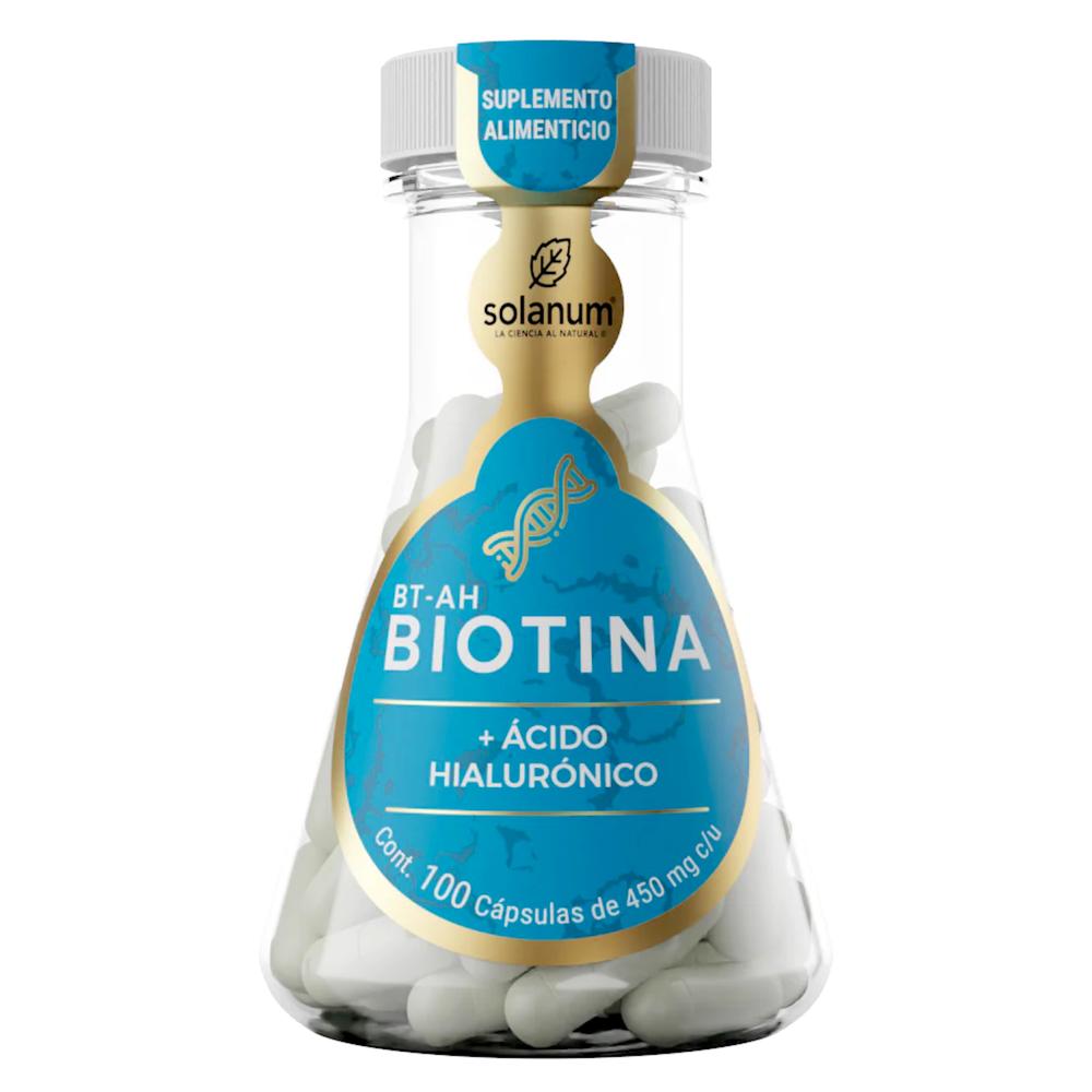Foto 4 | Biotina Y Ácido Hialurónico 100 Caps Solanum
