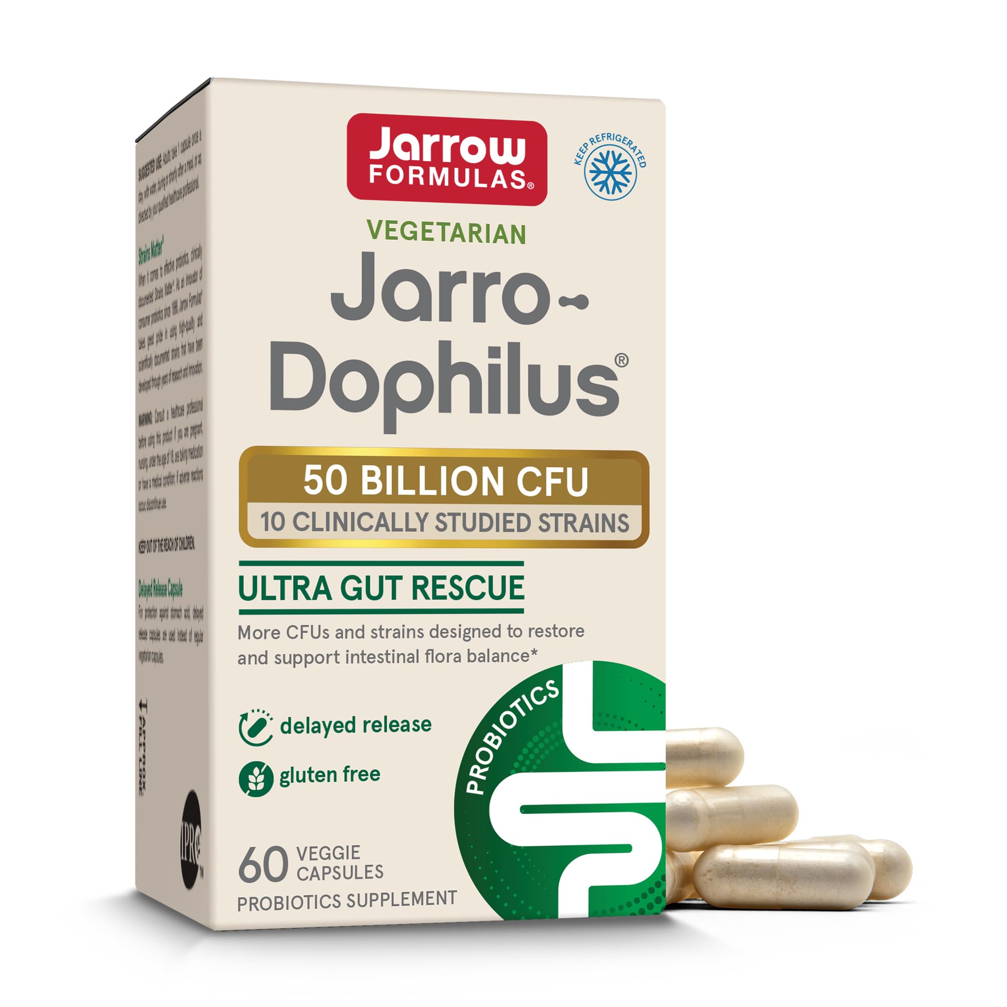 Foto 2 pulgar | Suplemento Jarro-dophilus Ultra Gut Rescue De Jarrow Formulas - Venta Internacional.
