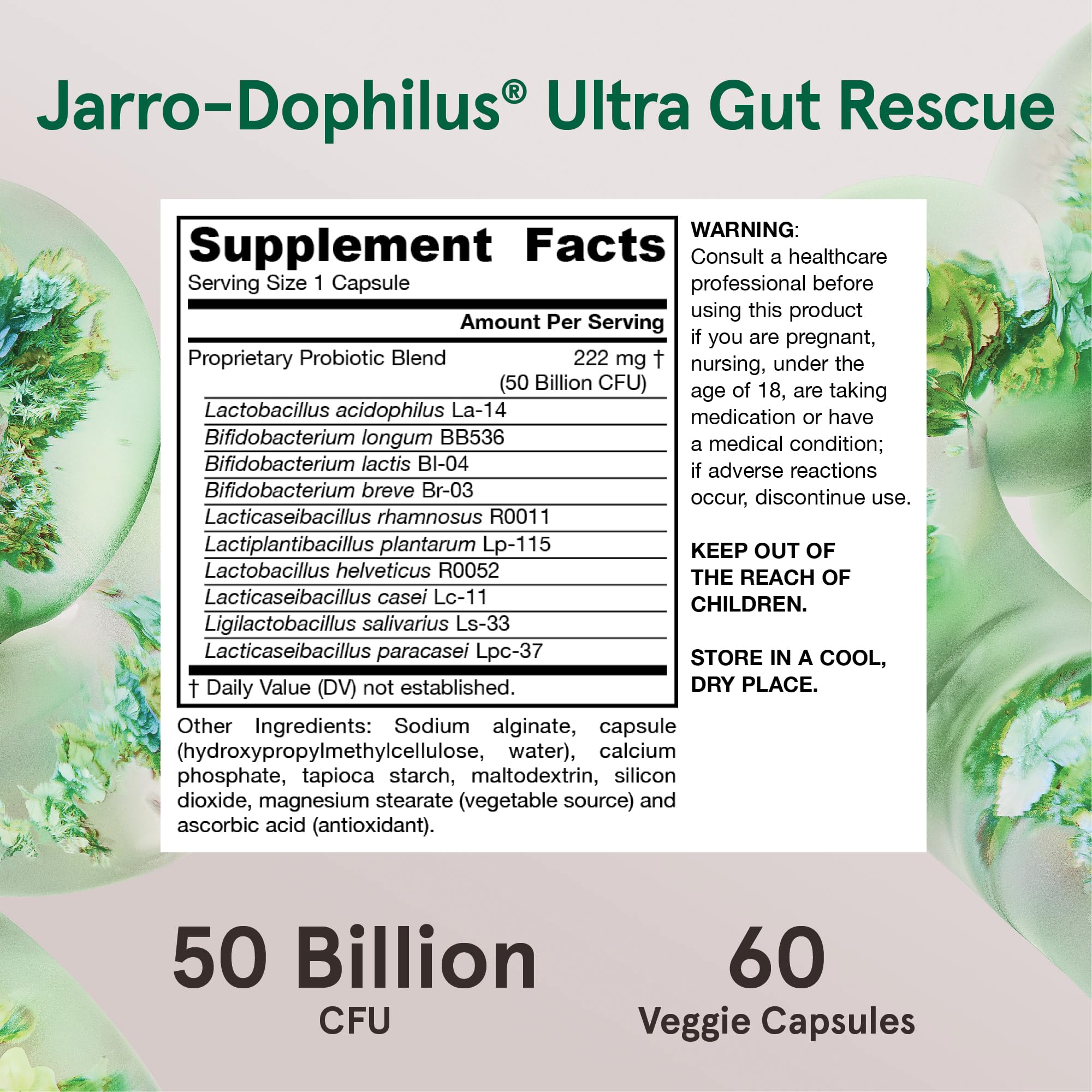 Foto 7 pulgar | Suplemento Jarro-dophilus Ultra Gut Rescue De Jarrow Formulas - Venta Internacional.