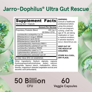 Foto 6 | Suplemento Jarro-dophilus Ultra Gut Rescue De Jarrow Formulas - Venta Internacional.
