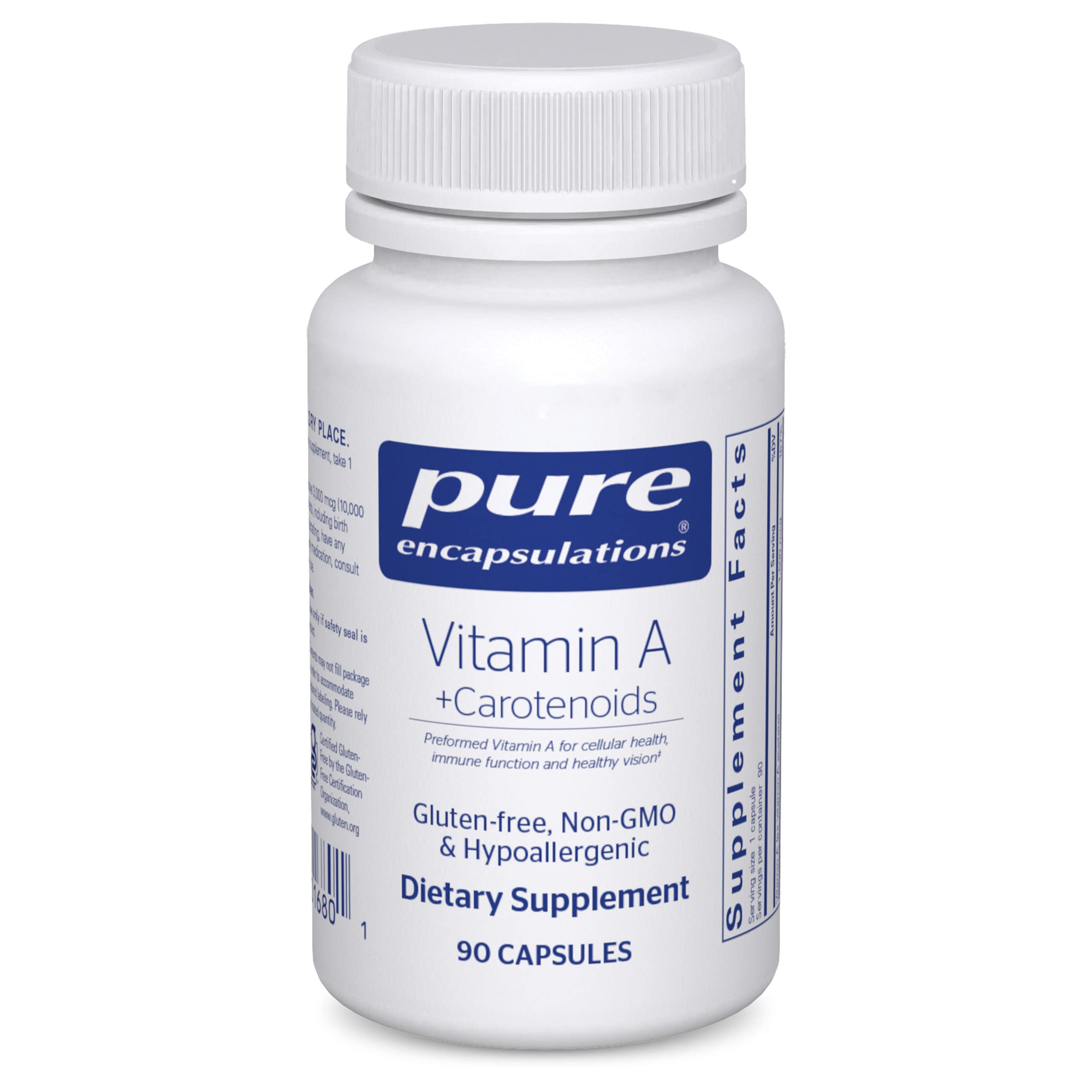Foto 2 pulgar | Suplemento Dietético Pure Encapsulations Vitamin A 90 Cápsulas - Venta Internacional.