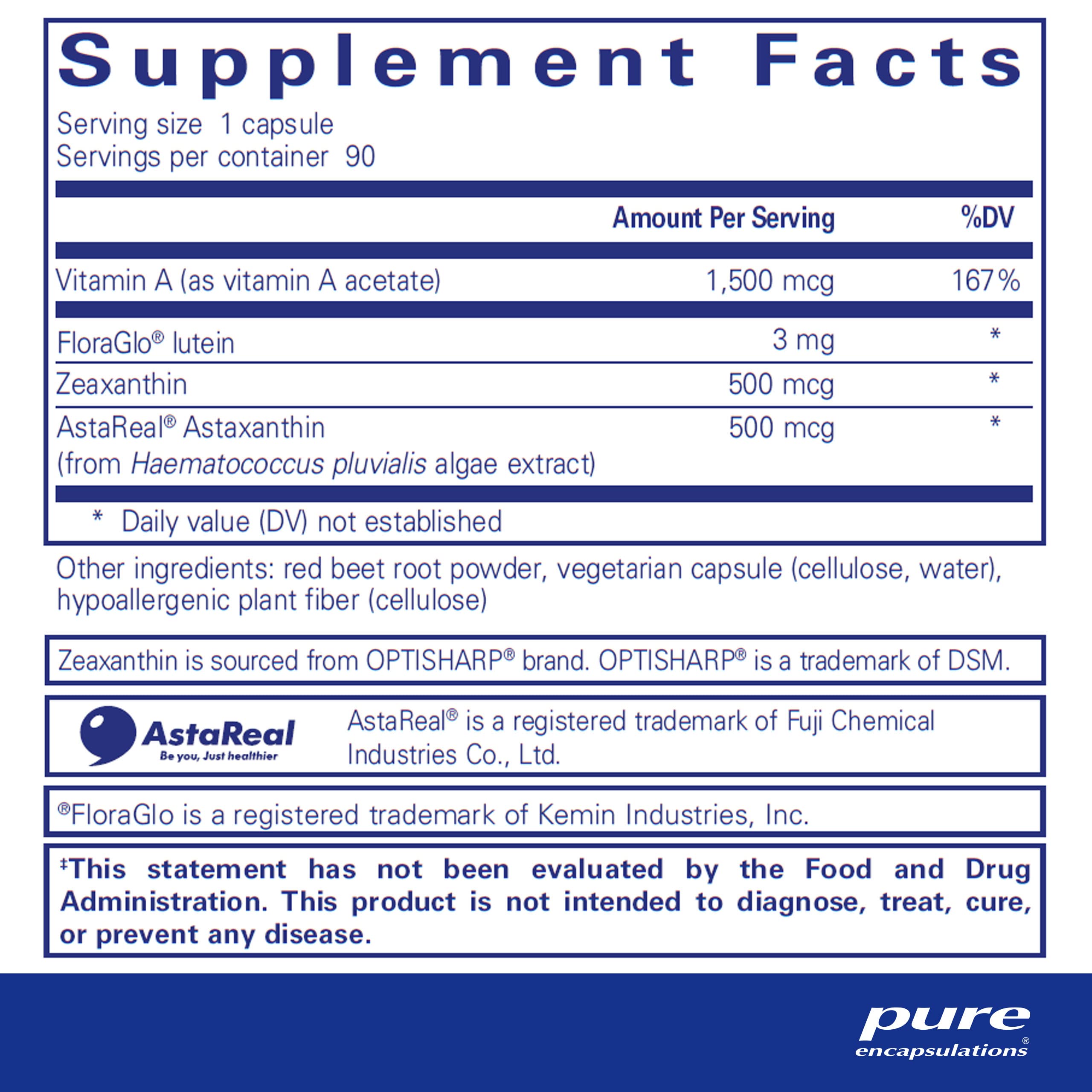 Foto 3 pulgar | Suplemento Dietético Pure Encapsulations Vitamin A 90 Cápsulas - Venta Internacional.