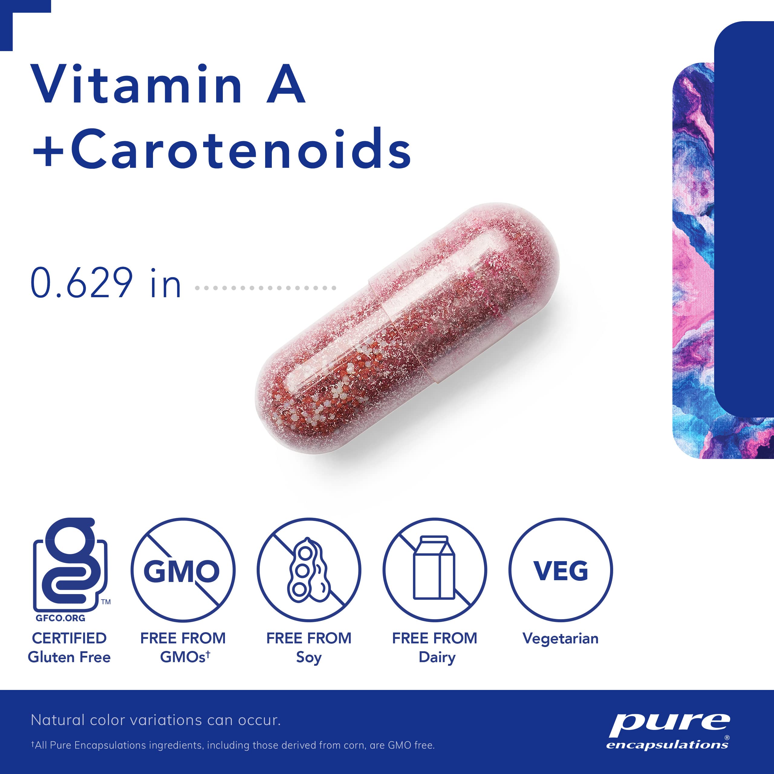 Foto 4 pulgar | Suplemento Dietético Pure Encapsulations Vitamin A 90 Cápsulas - Venta Internacional.