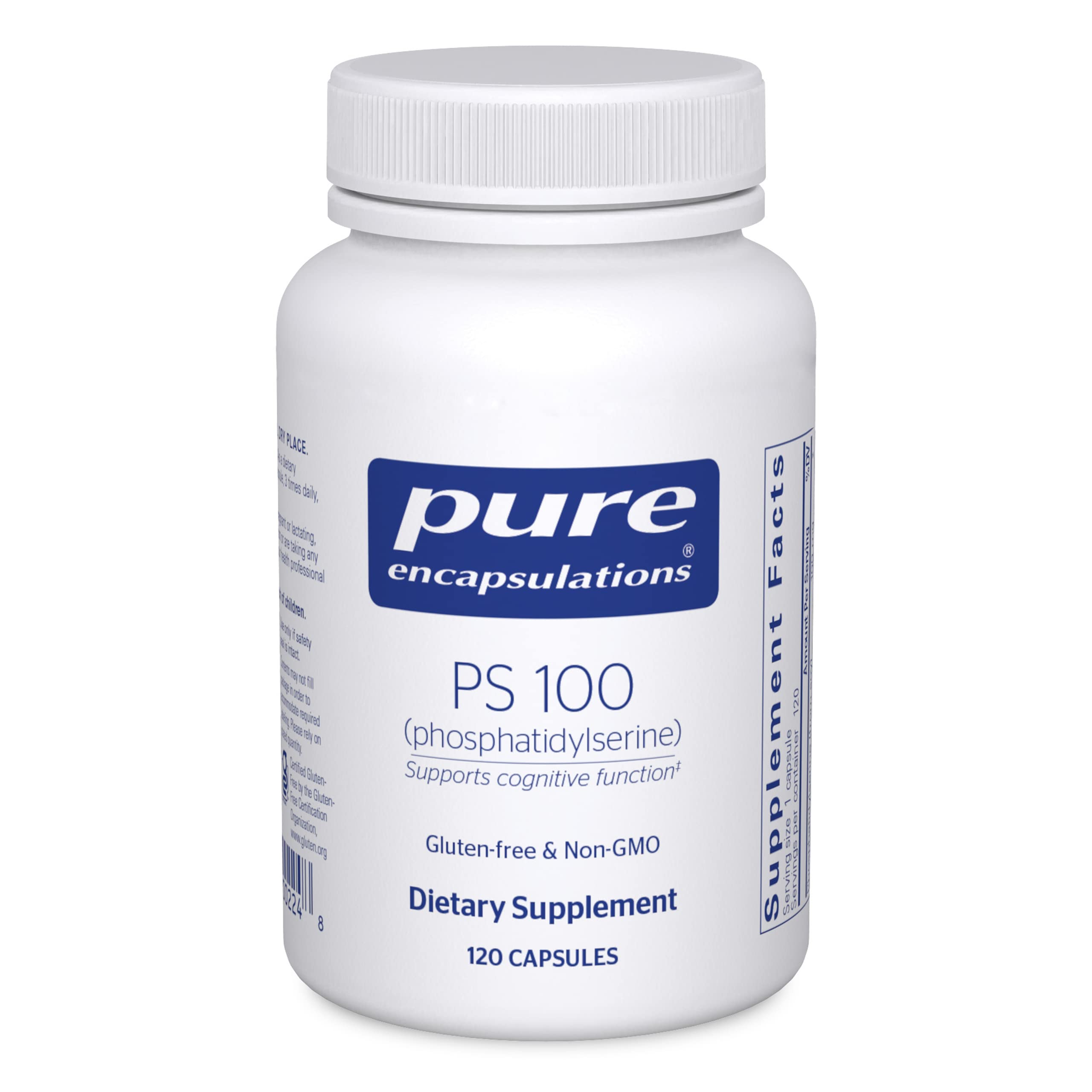 Suplemento Pure Encapsulations Ps 100 Fosfatidilserina 120 Cápsulas - Venta Internacional.