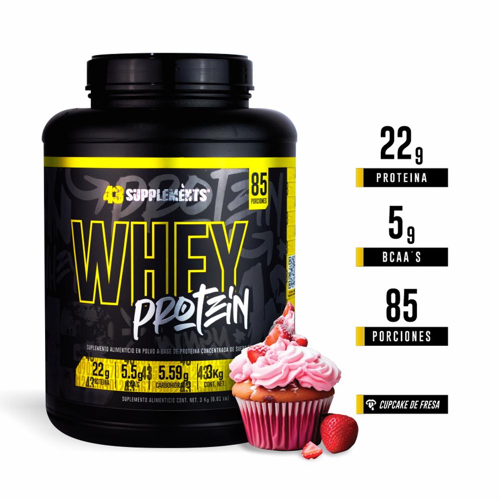 Foto 2 | 43 Whey Protein 3 Kg Cupcake De Fresa 43 Supplements