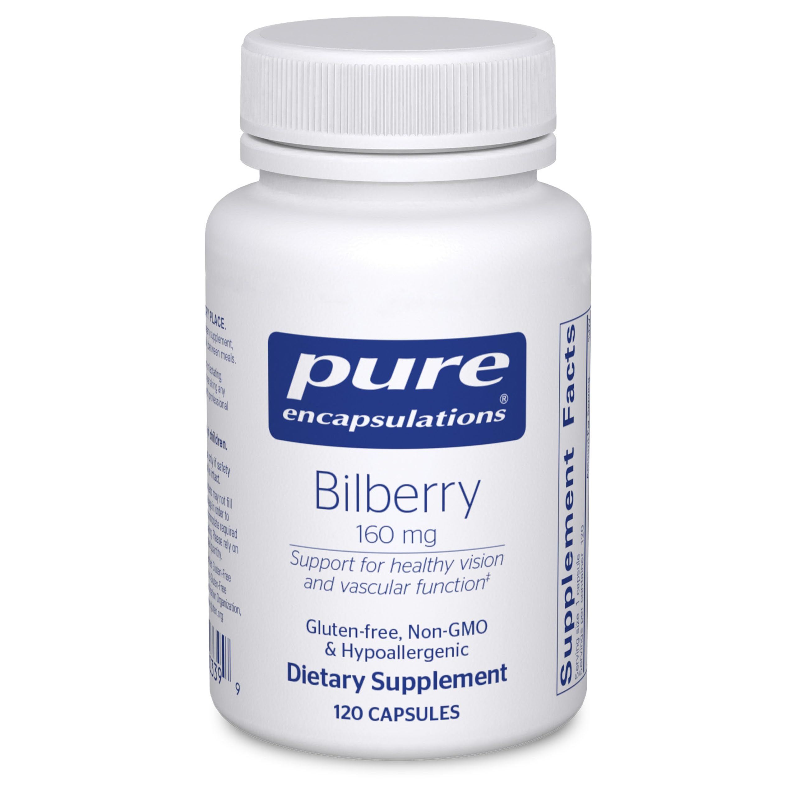 Foto 2 pulgar | Suplemento Pure Encapsulations Bilberry 160 Mg 120 Cápsulas - Venta Internacional.