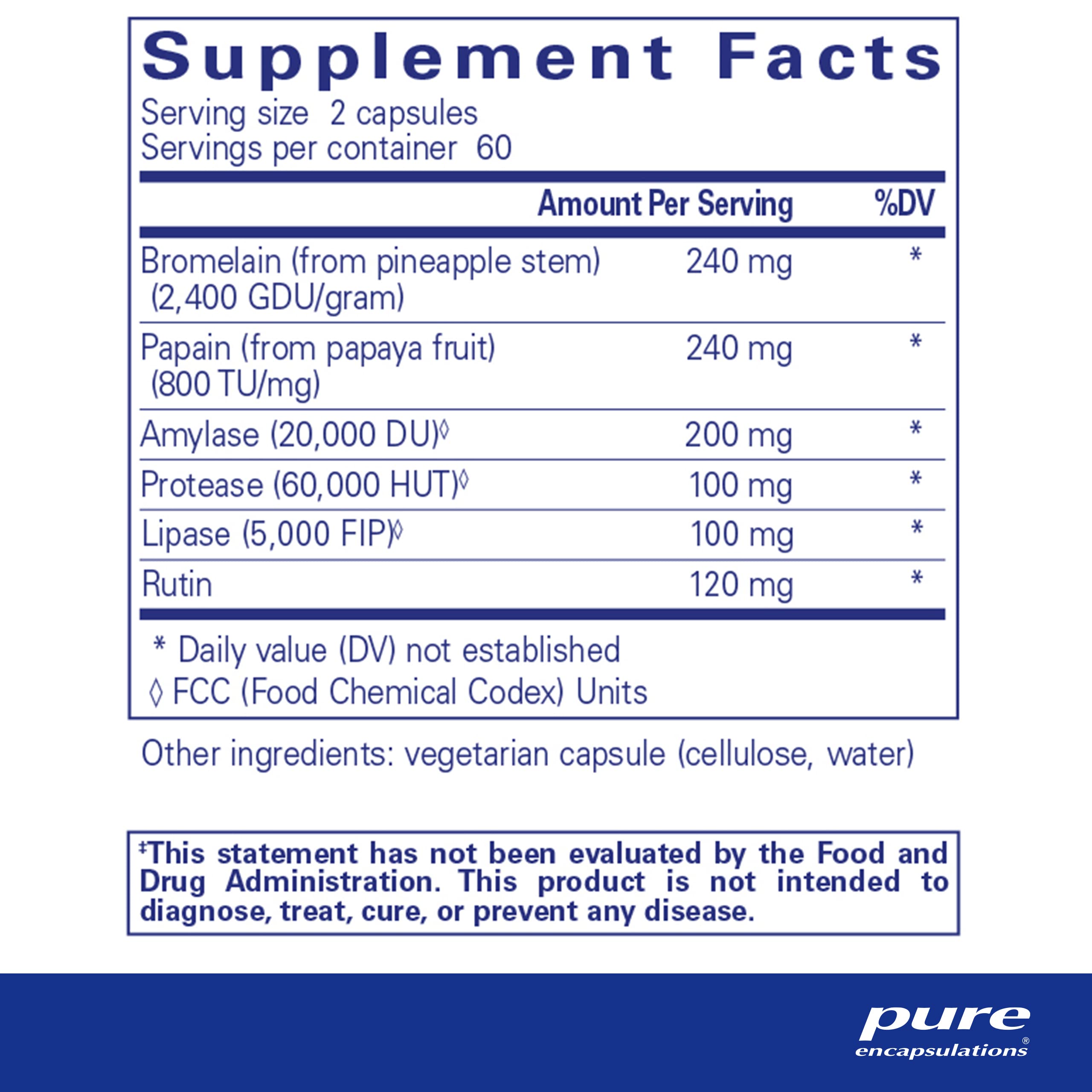 Foto 3 pulgar | Suplemento Pure Encapsulations A.i. Enzymes 120 Cápsulas - Venta Internacional.