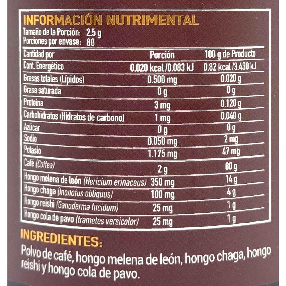 Foto 3 pulgar | Mushroom Blend Mezcla De Hongos Adaptógenos 60 Caps Protgt