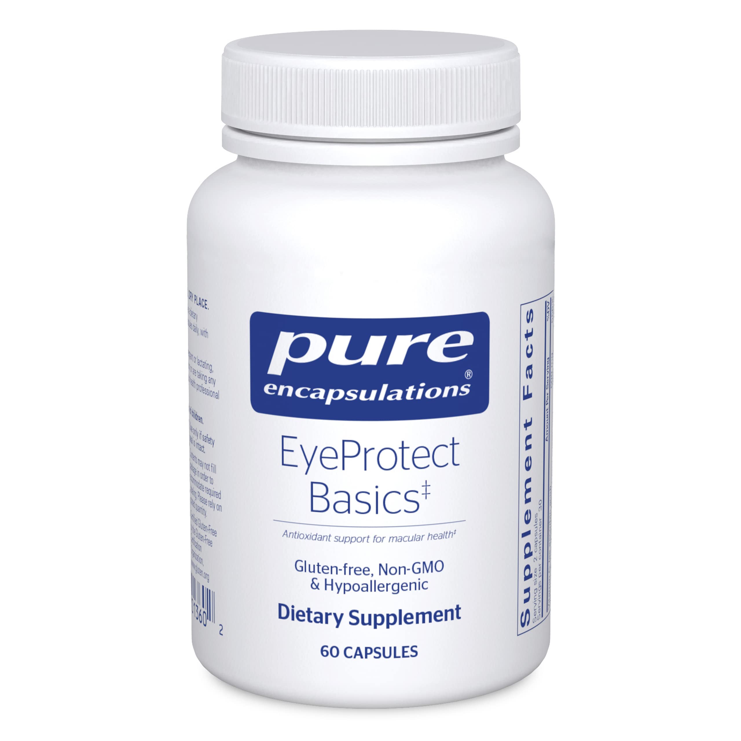 Foto 2 pulgar | Suplemento Pure Encapsulations Eyeprotect Basics 60 Cápsulas - Venta Internacional.