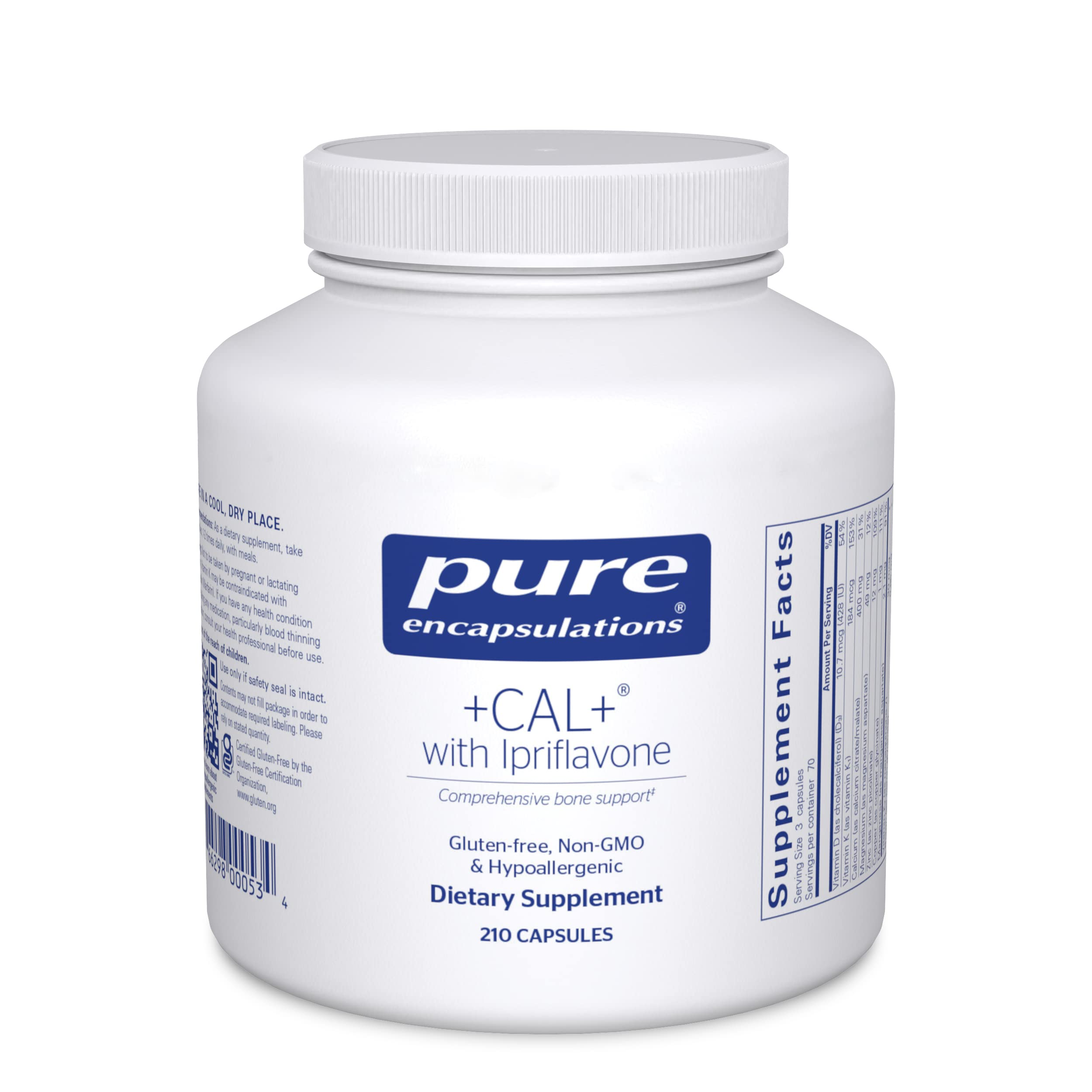 Complemente Pure Encapsulations +cal+ Con Ipriflavon 210 Cápsulas - Venta Internacional.