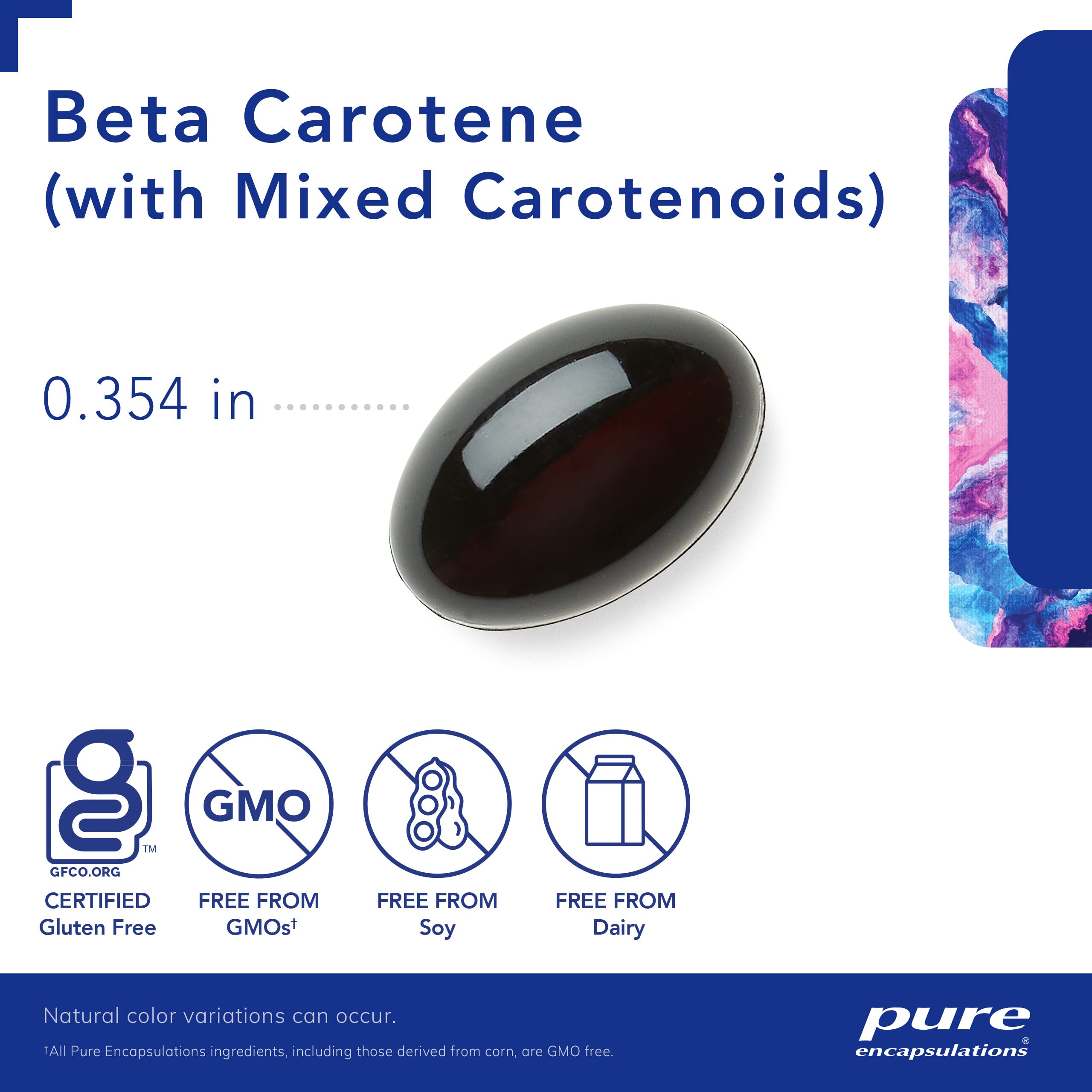 Foto 4 pulgar | Betacaroteno Supplement Pure Encapsulations, 90 Cápsulas De Gelatina Blanda - Venta Internacional.