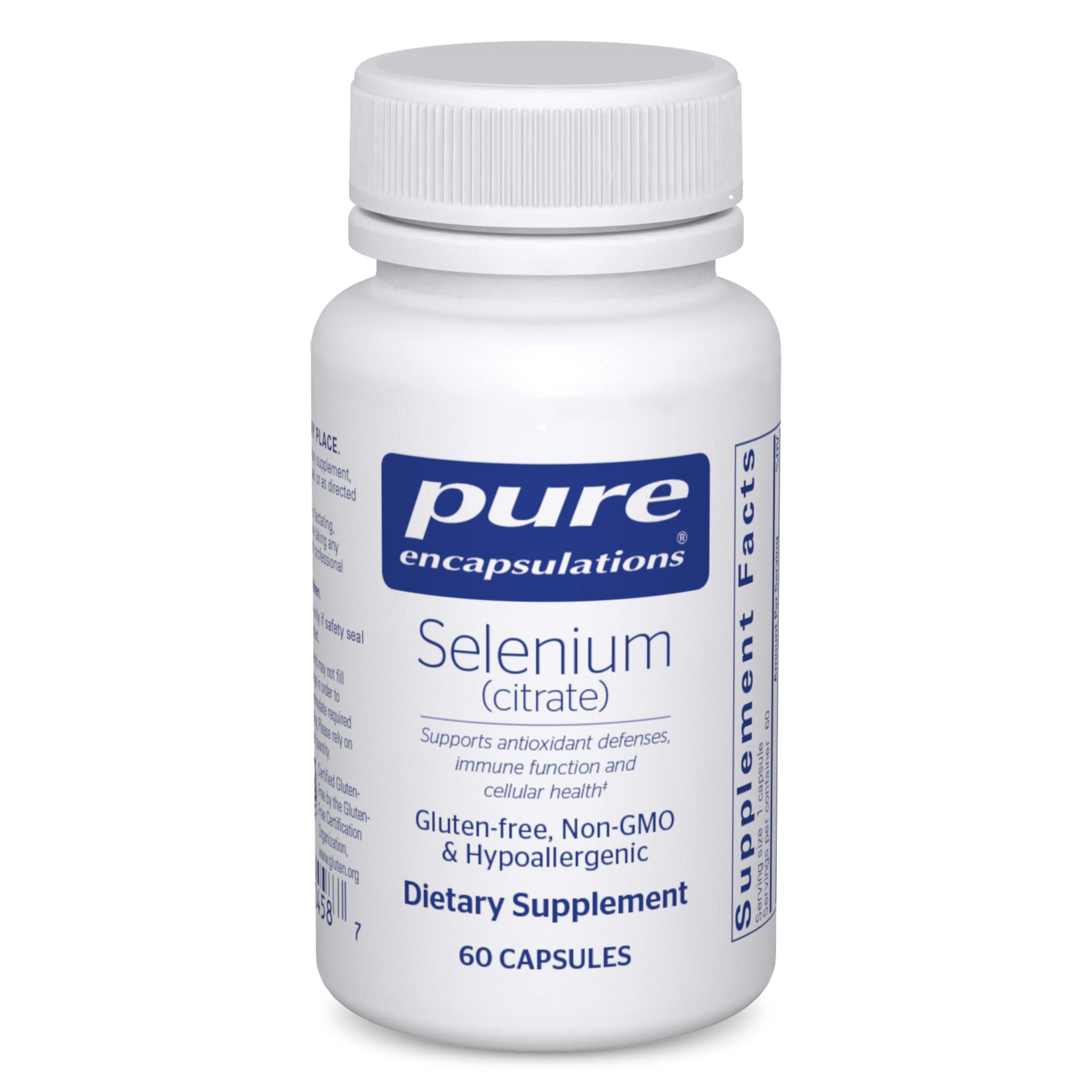 Foto 1 | Suplemento De Selenio (citrato) De Pure Encapsulations 60 Cápsulas - Venta Internacional.