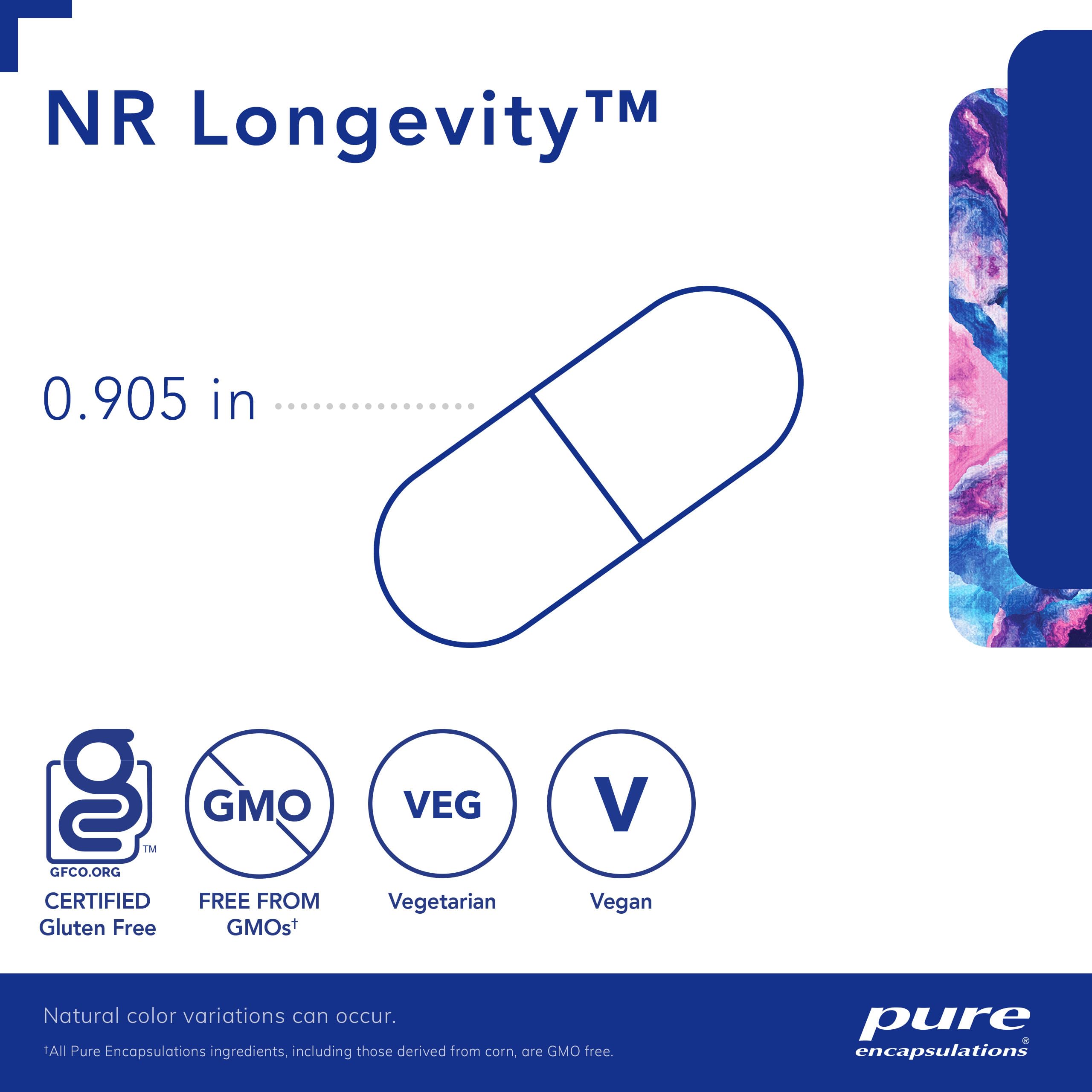 Foto 4 pulgar | Suplemento Pure Encapsulations Nr Longevity 60 Cápsulas - Venta Internacional.
