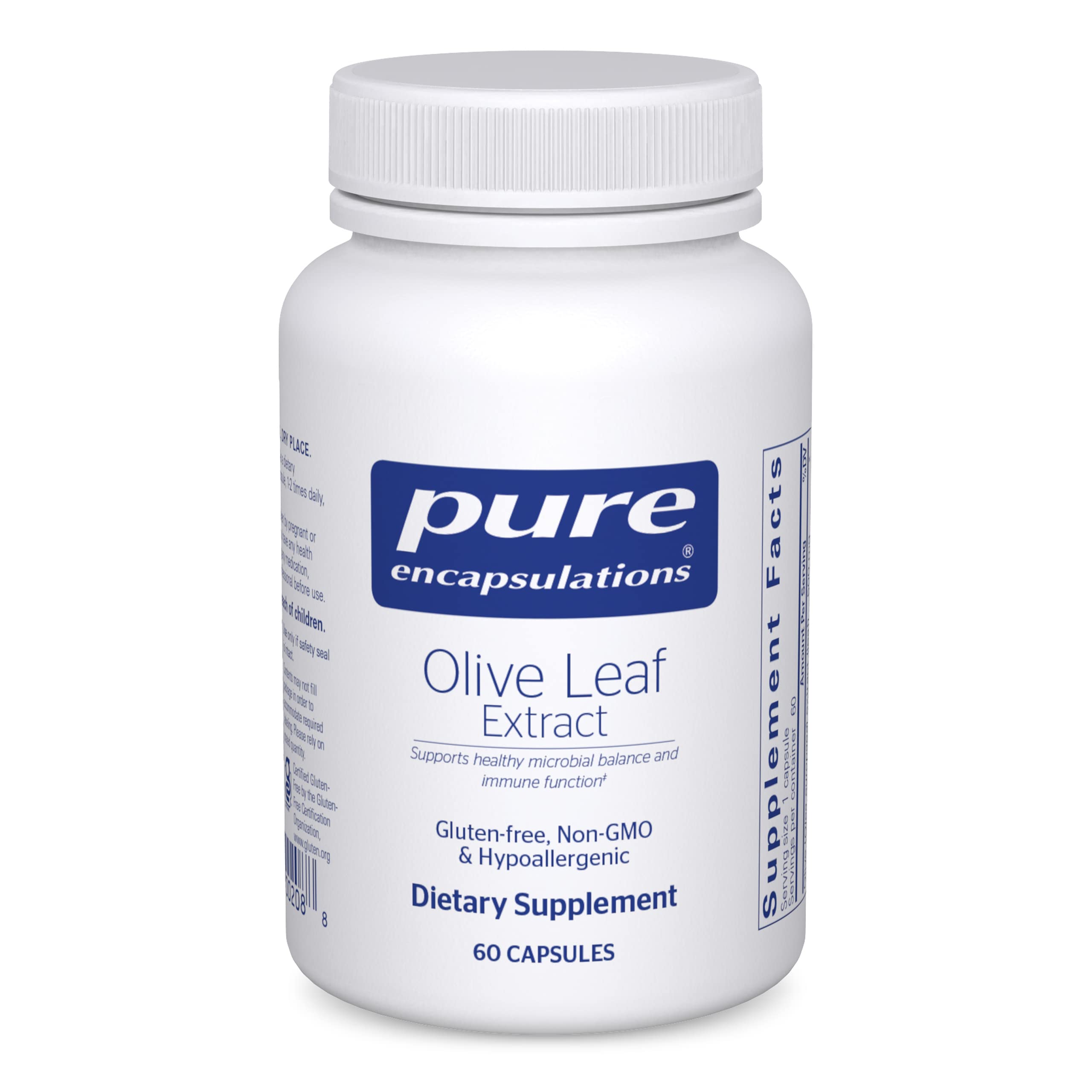 Foto 1 | Suplemento De Extracto De Hoja De Olivo De Pure Encapsulations 60 Cápsulas - Venta Internacional.