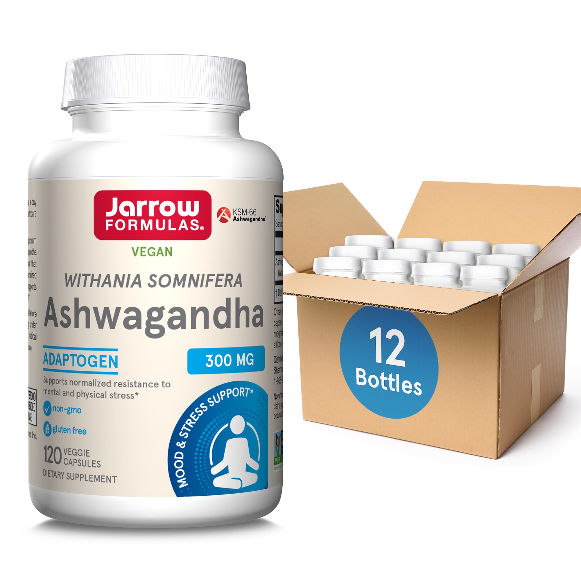 Foto 2 pulgar | Suplemento Jarrow Formulas Ashwagandha 300 Mg 120 Cápsulas - Venta Internacional.