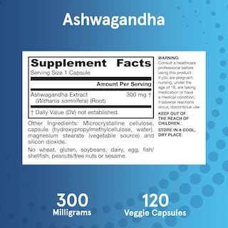Foto 6 | Suplemento Jarrow Formulas Ashwagandha 300 Mg 120 Cápsulas - Venta Internacional.