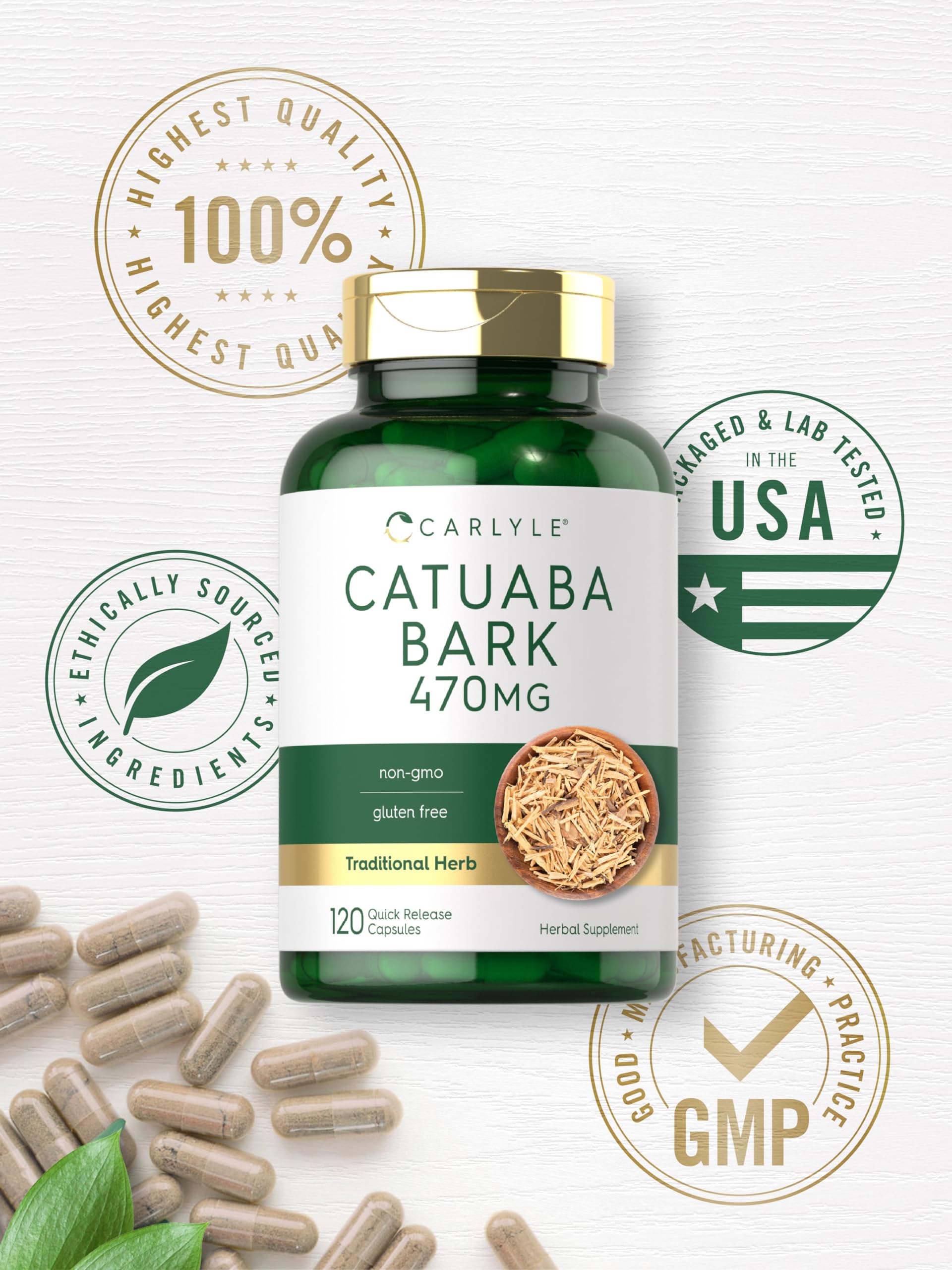 Foto 5 | Suplemento De Extracto De Corteza De Carlyle Catuaba 470 Mg 120 Cápsulas - Venta Internacional.