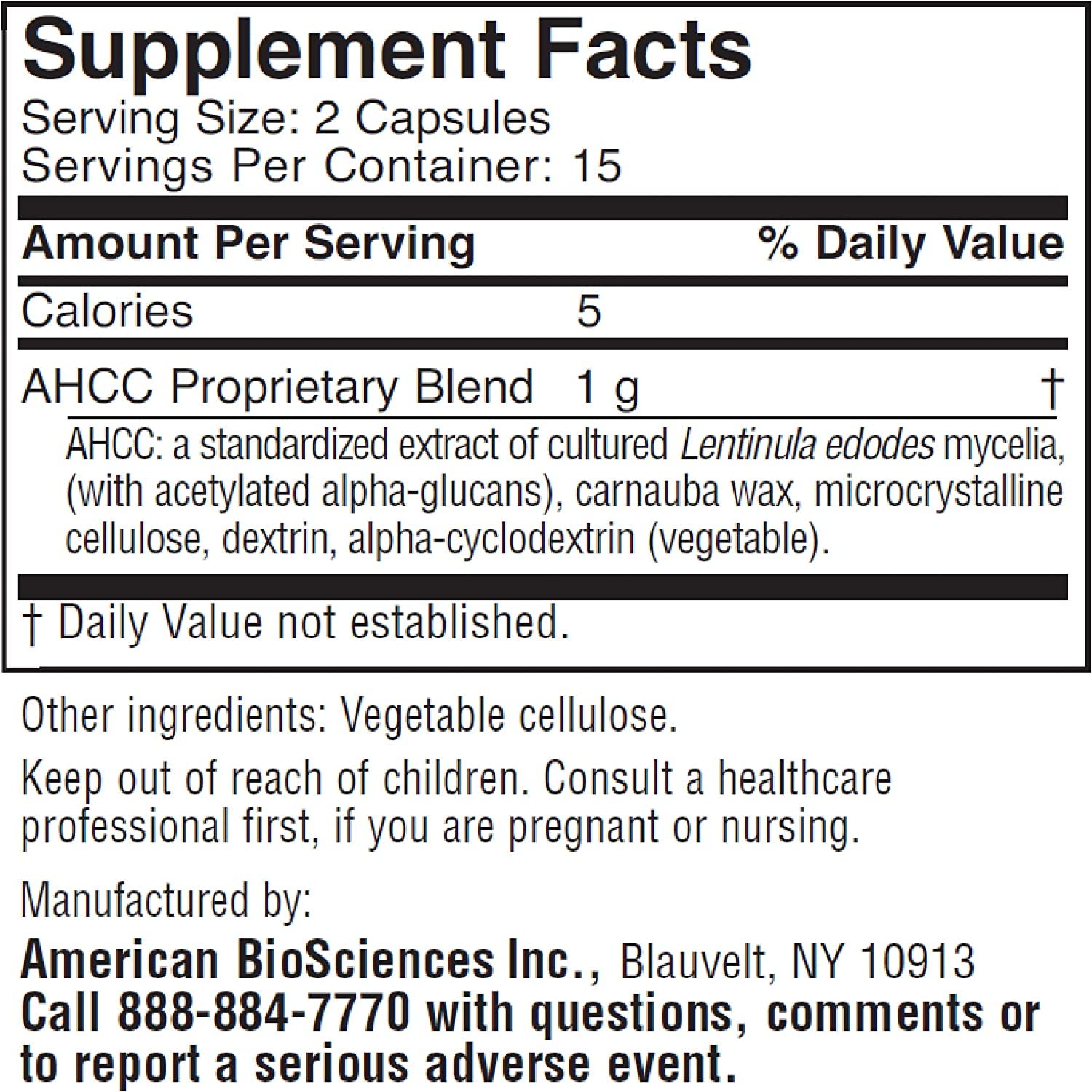 Foto 3 pulgar | Suplemento American Biosciences Immpower Ahcc 500 Mg 30 Cápsulas - Venta Internacional.