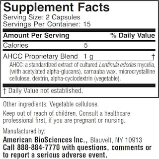 Foto 2 | Suplemento American Biosciences Immpower Ahcc 500 Mg 30 Cápsulas - Venta Internacional.