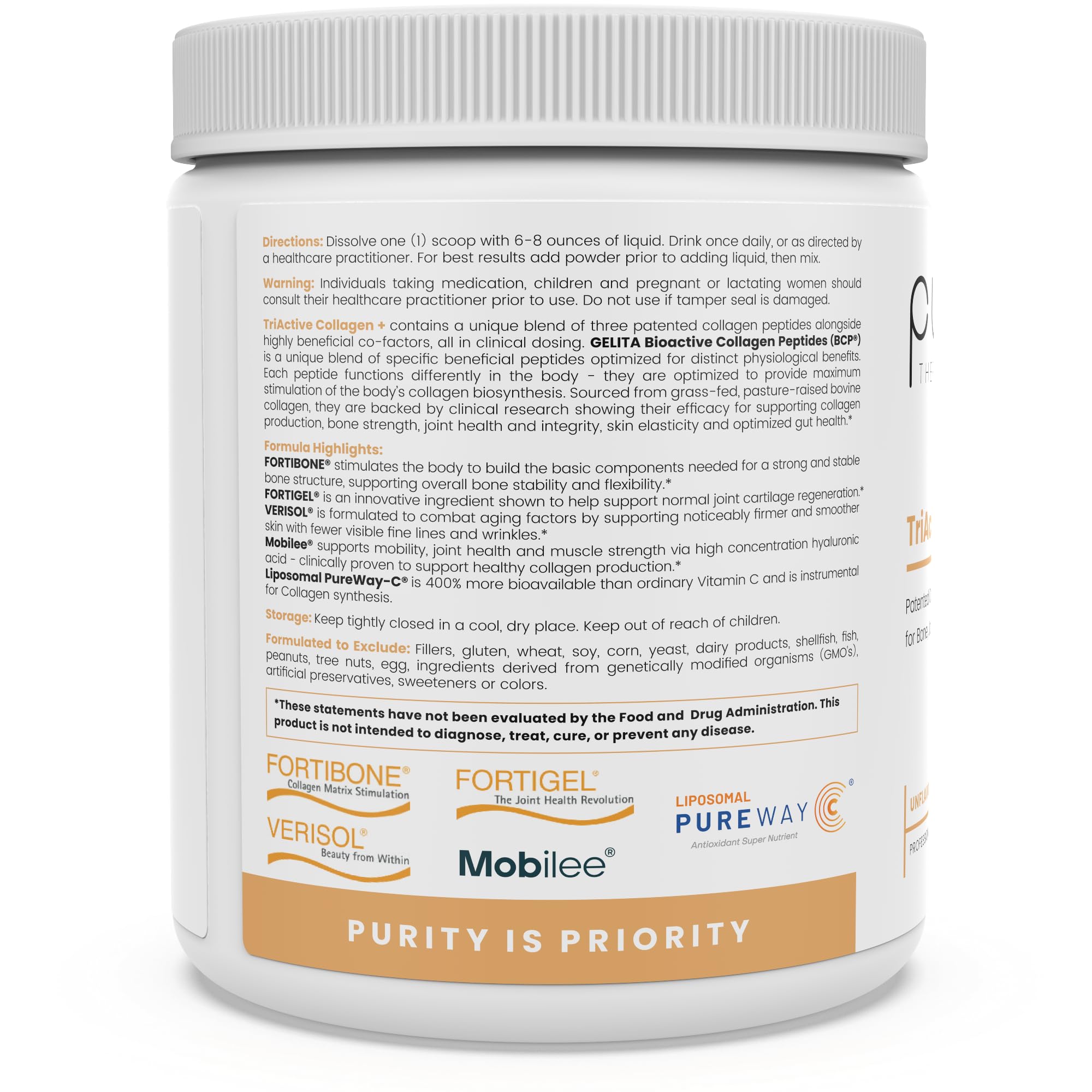 Foto 5 pulgar | Suplemento Pure Therapro Rx Triactive Colagen+ 30 Porciones - Venta Internacional.