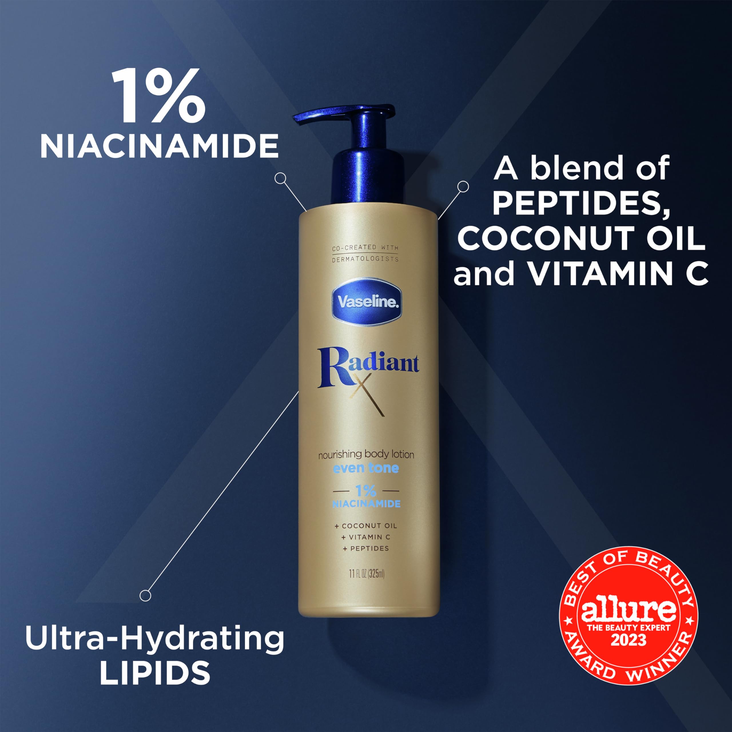 Foto 4 pulgar | Loción Corporal Vaseline Radiant X Even Tone 325 Ml Con Niacinamida - Venta Internacional.