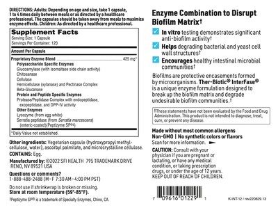 Foto 6 | Suplemento Klaire Labs Interfase Digestive Enzyme 120 Cápsulas - Venta Internacional.