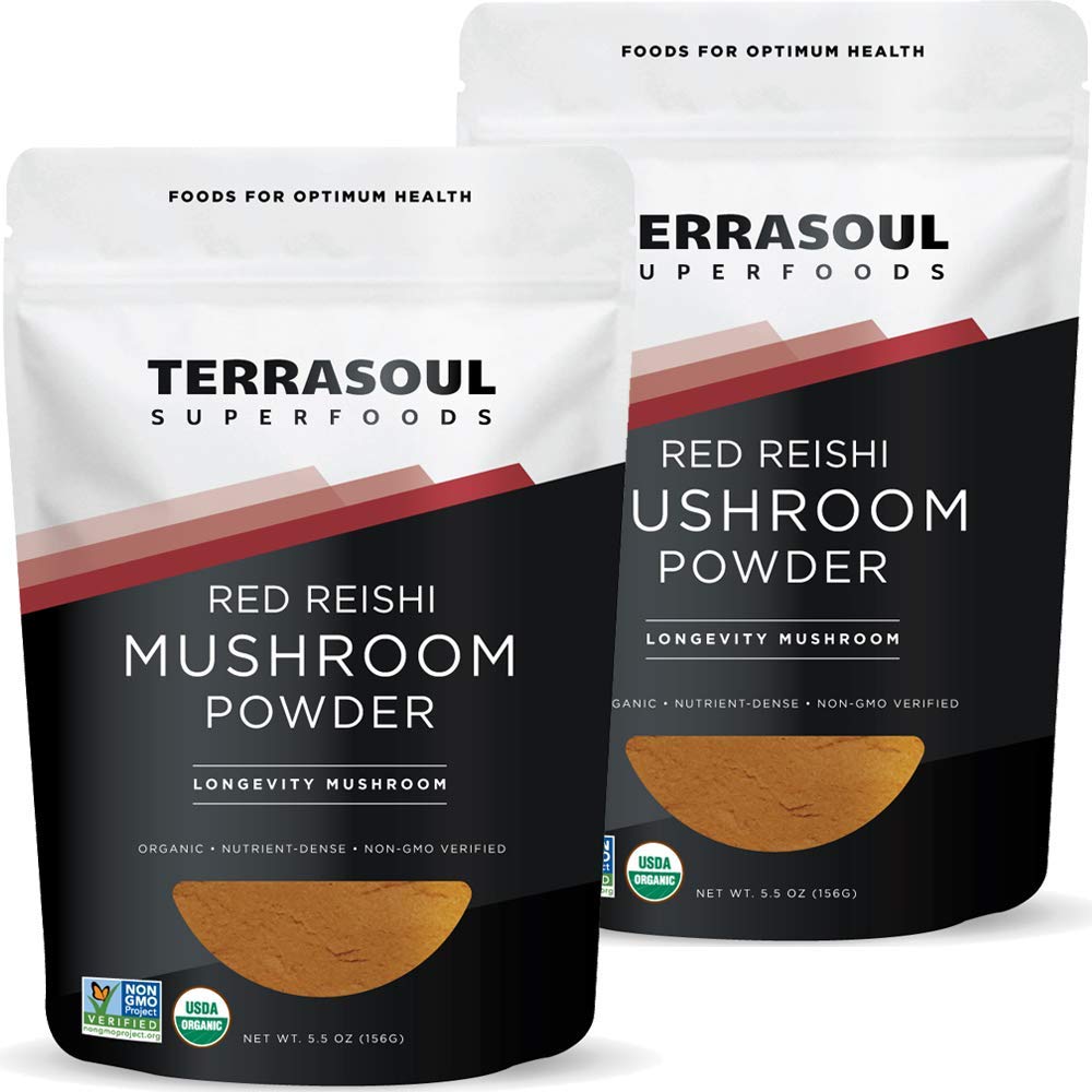 Foto 2 pulgar | Polvo De Hongos Reishi Orgánicos Terrasoul Superfoods 330 Ml - Venta Internacional.