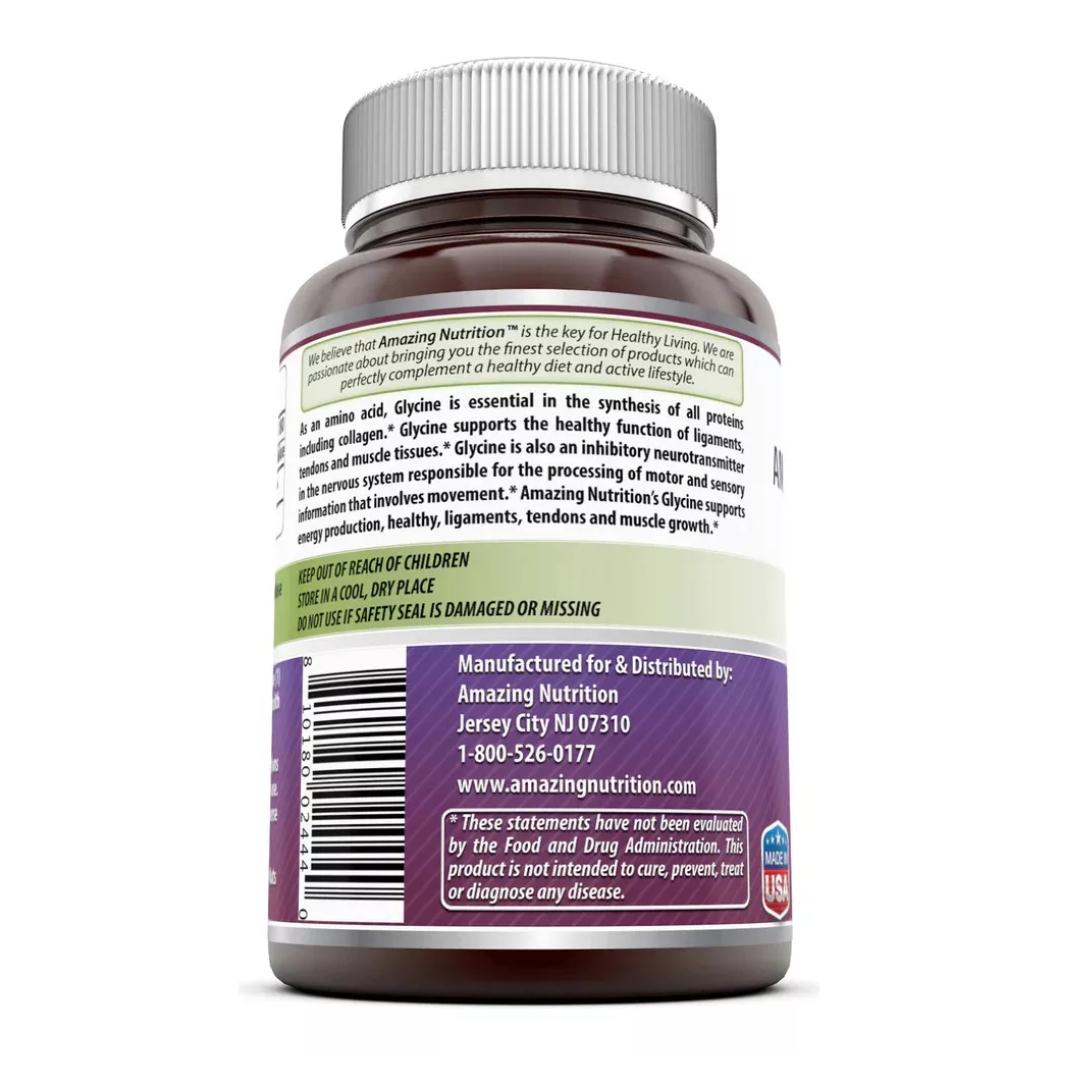 Foto 4 pulgar | Amazing Formulas Glicina Apoyo Del Sueño Dormir Bien, Salud Articular Apoyo Metabolico 180 Cápsulas