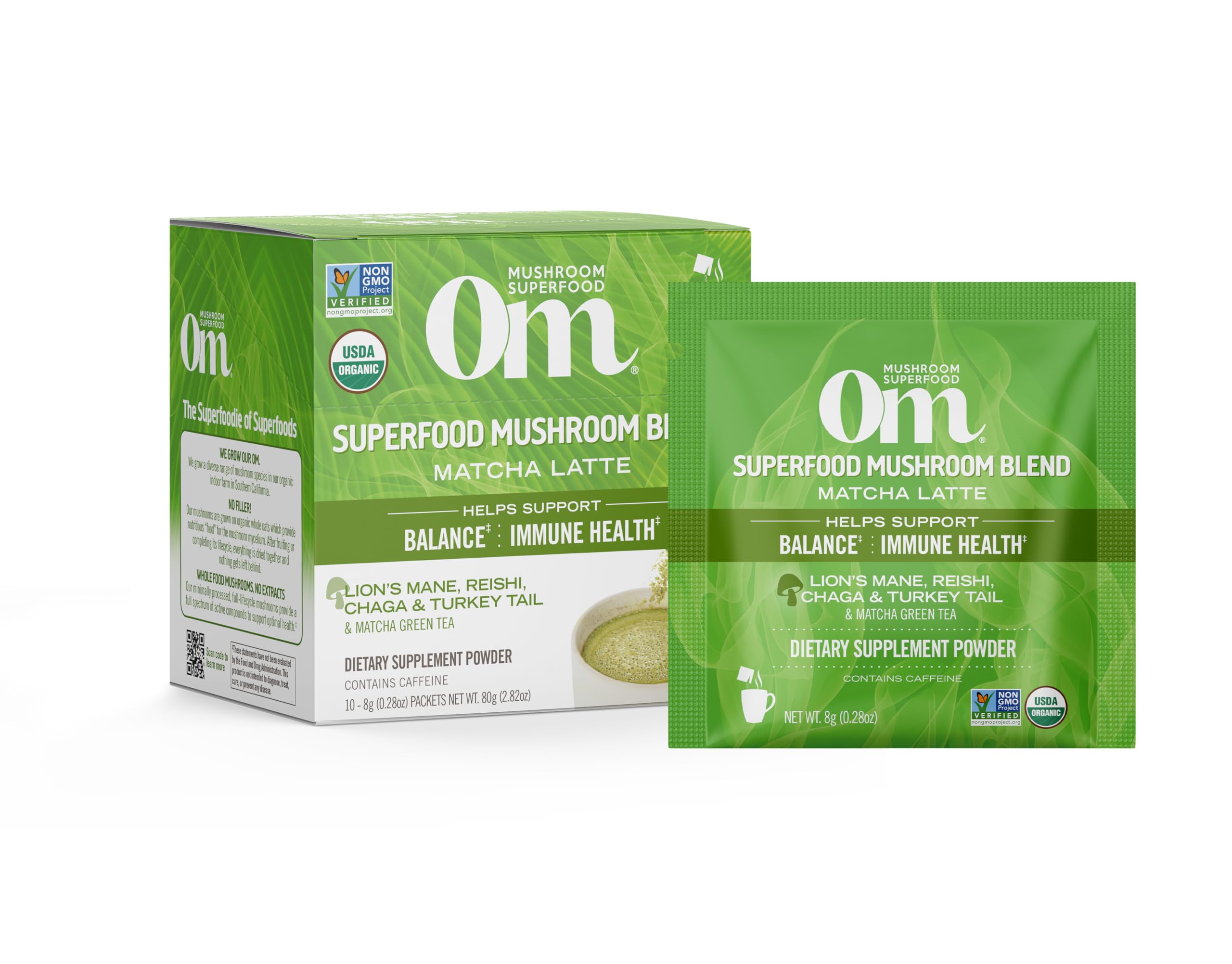 Foto 2 pulgar | Suplemento Om Superfood Matcha Latte Con Champiñones - Venta Internacional.