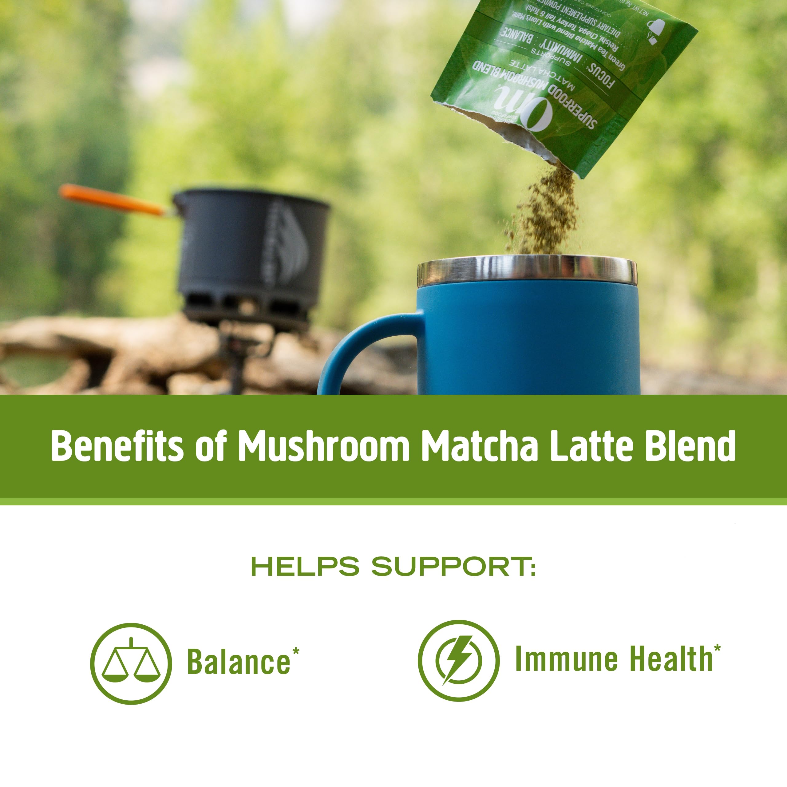 Foto 3 pulgar | Suplemento Om Superfood Matcha Latte Con Champiñones - Venta Internacional.