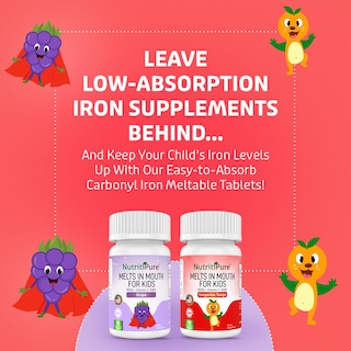 Foto 4 | Suplemento De Hierro Masticable Nutritipure Ferronyl /carbonyl Iron - Venta Internacional.