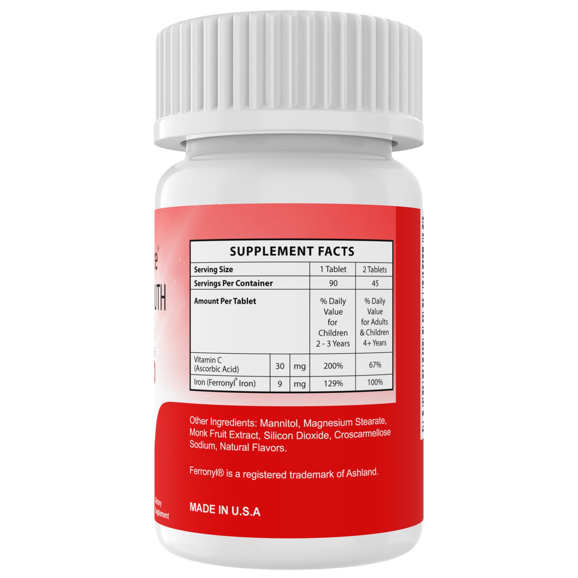 Foto 8 pulgar | Suplemento De Hierro Masticable Nutritipure Ferronyl  /carbonyl Iron - Venta Internacional.