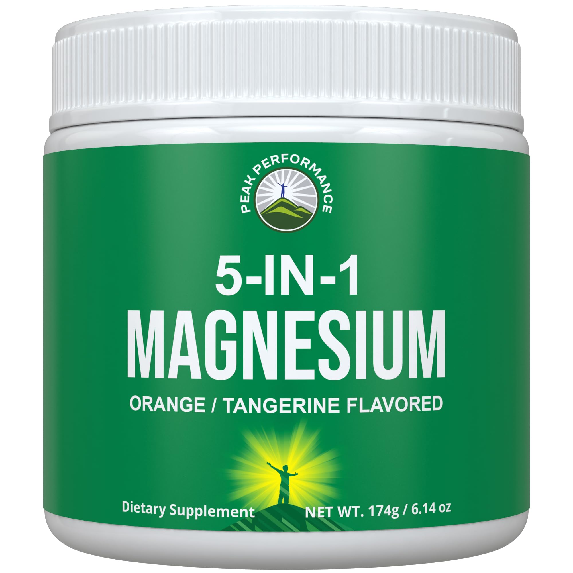 Foto 1 | Bebida De Magnesio En Polvo Peak Performance 5 En 1 Con Sabor A Naranja - Venta Internacional.