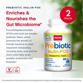 Foto 3 | Suplemento Prebiótico De Inulina Fos De Jarrow Formulas, 180 Ml X 2 - Venta Internacional.