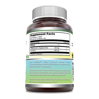 Foto 2 | Amazing Formulas L-arginine L-citrulline 1000 Mg Rendimiento Deportivo, Recuperación Muscular, Salud Sexual 120 Tableta