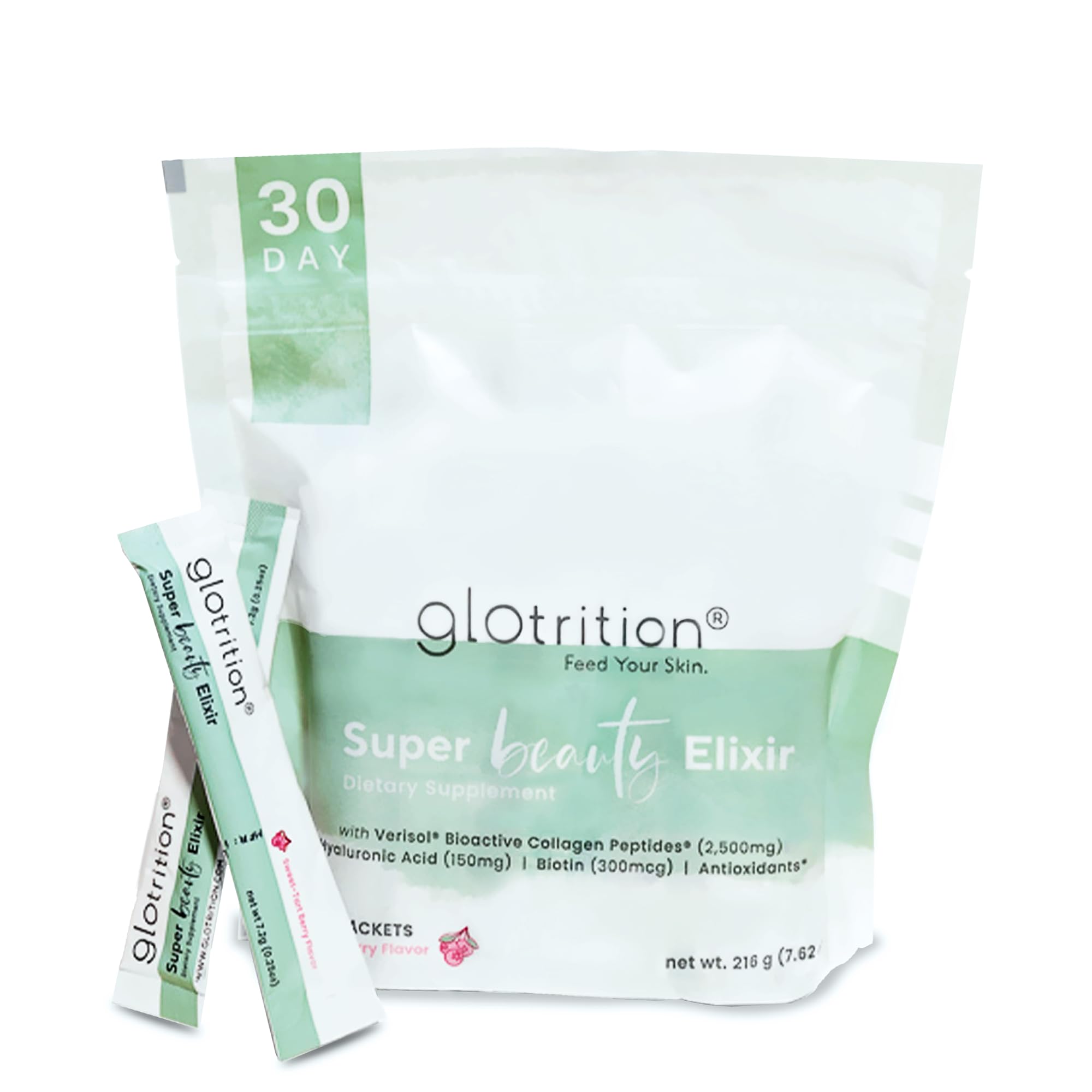 Foto 2 pulgar | Bebida De Proteína De Colágeno En Polvo Glotrition Super Beauty Elixir - Venta Internacional.