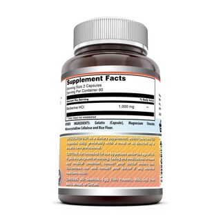 Foto 2 | Amazing Formulas Berberine 1000 Mg Berberina Control De La Glucosa, Antiinflamatorio, Salud Intestinal, 120 Cápsulas