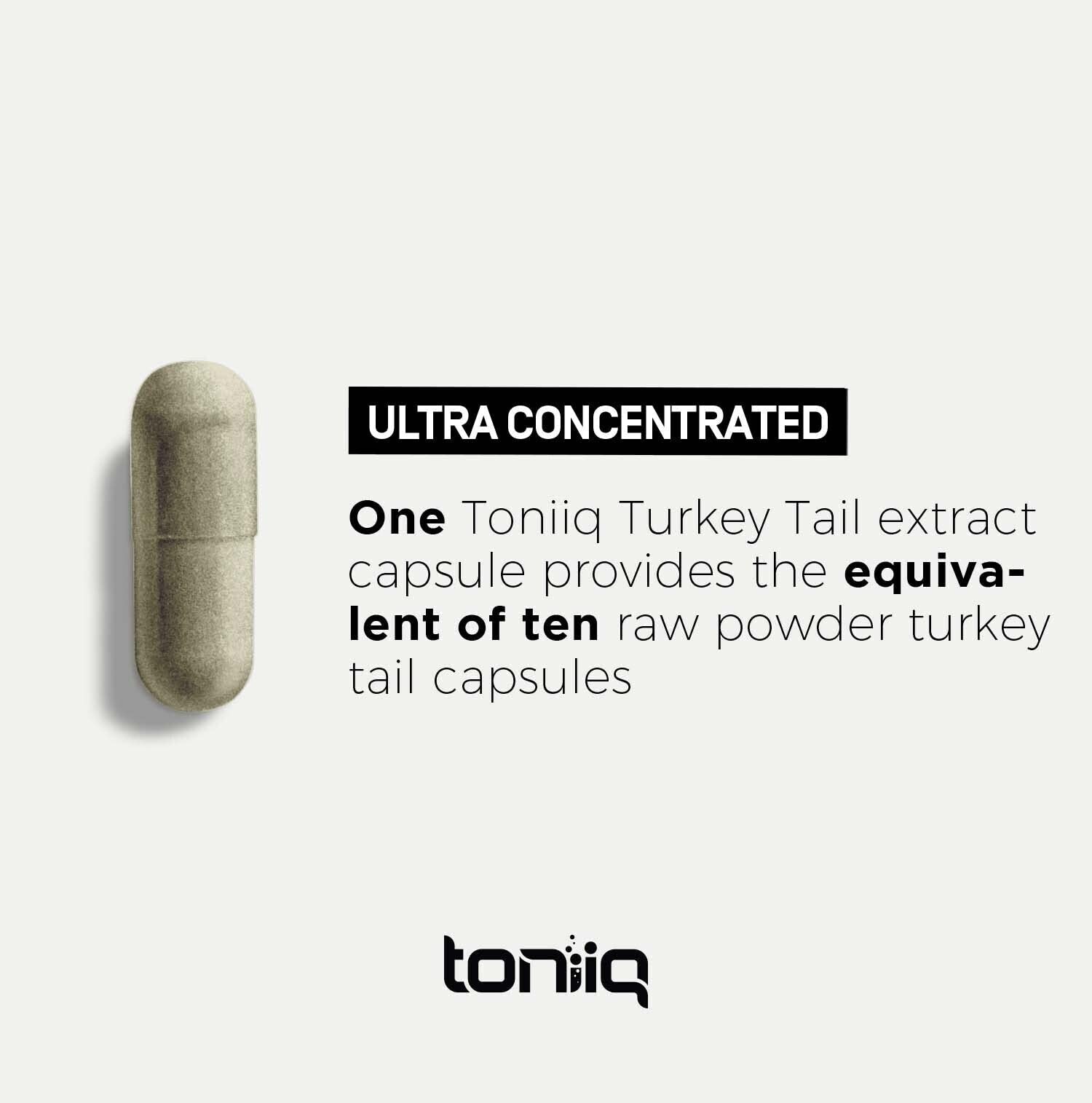 Foto 6 pulgar | Suplemento De Hongos De Cola De Pavo Toniiq 1200 Mg 360 Mg Beta Glu - Venta Internacional.